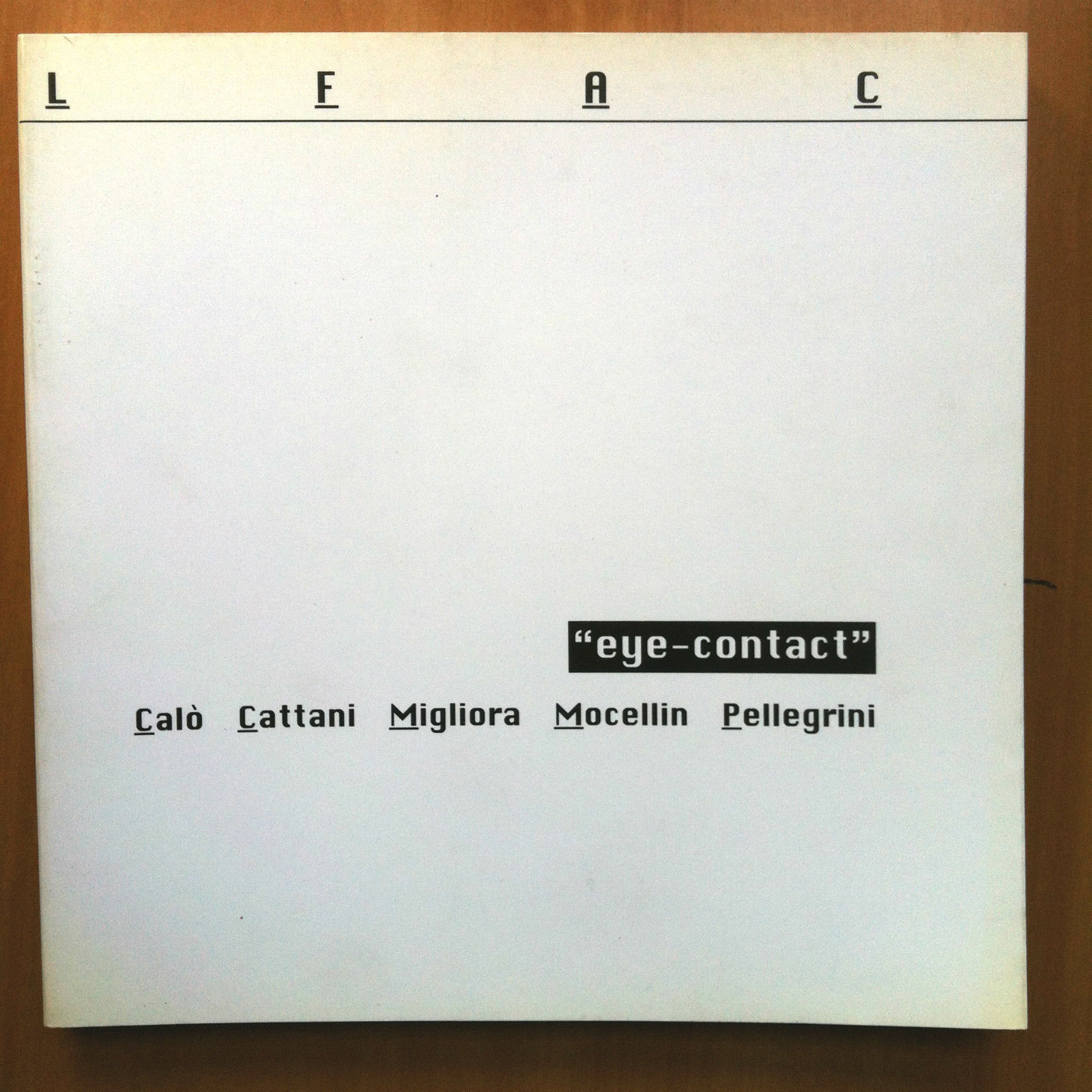 Catalogo della mostra collettiva Eye-contact LFAC Torino 1998 - E15559