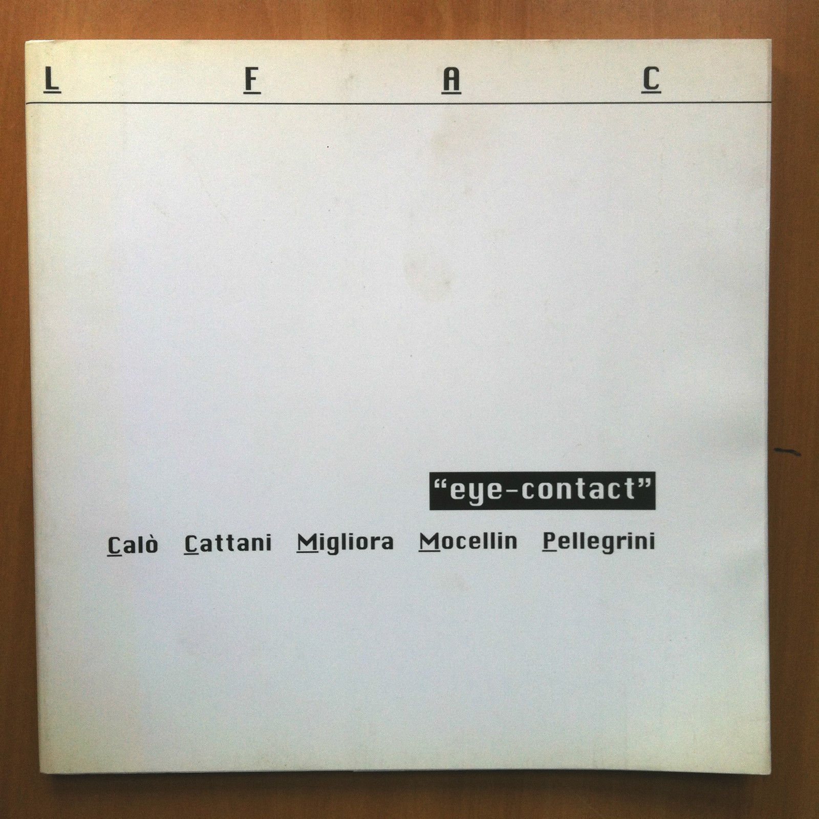 Catalogo della mostra collettiva Eye-contact LFAC Torino 1998 - E15560