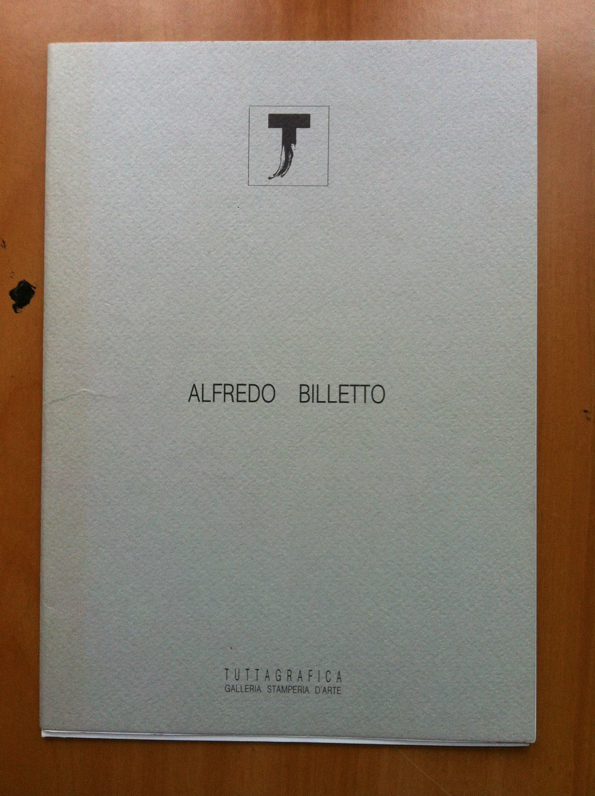 Catalogo della mostra di Alfredo Billetto Gal Tuttagrafica Torino 1992 …
