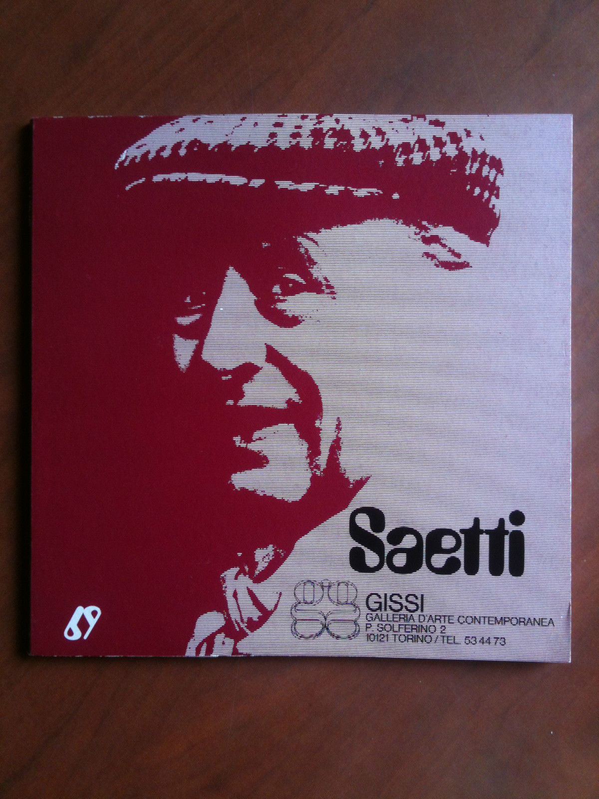 Catalogo della mostra di Bruno Saetti Galleria Gissi Torino 1972
