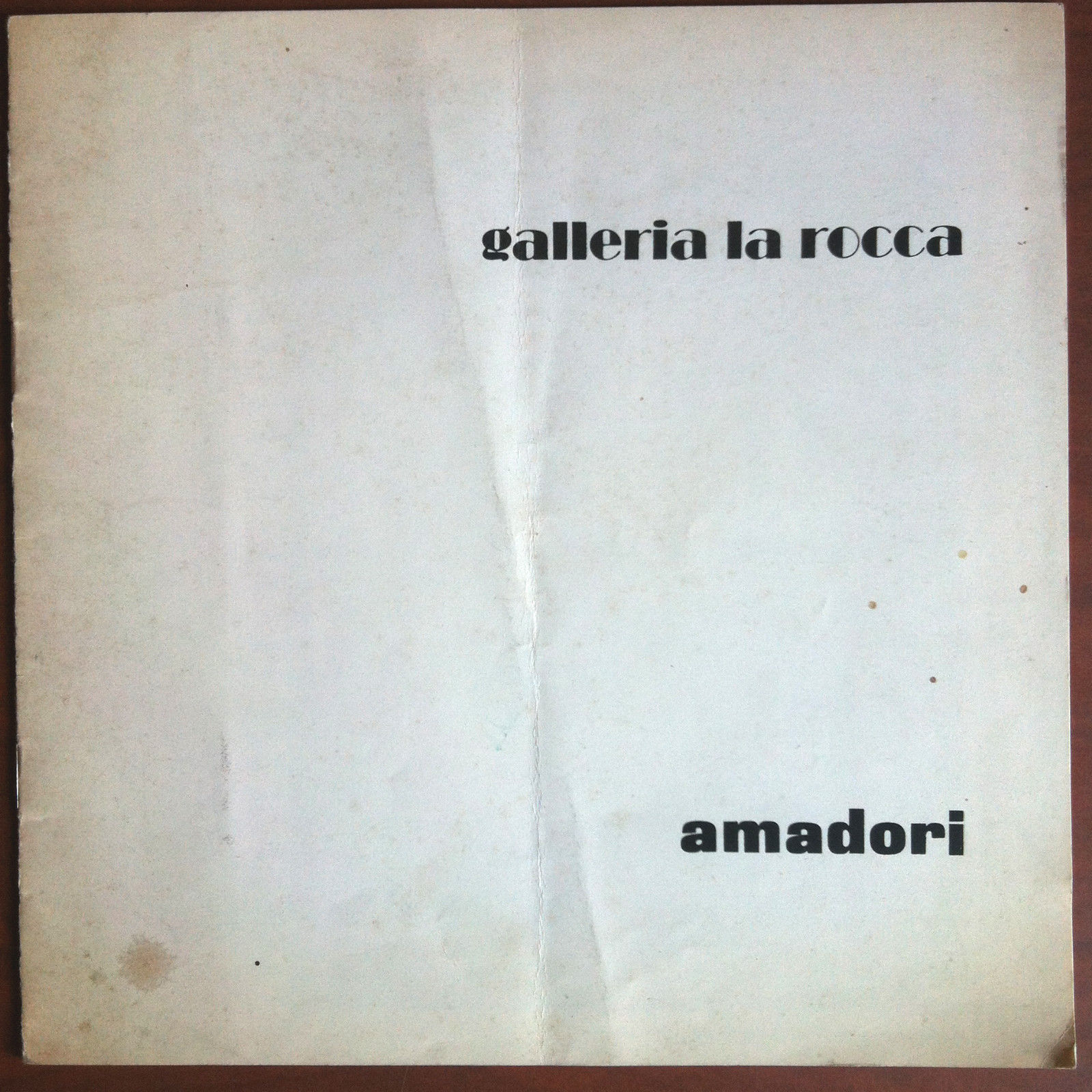 Catalogo della mostra di Carlo Amadori Gal La Rocca 1976 …