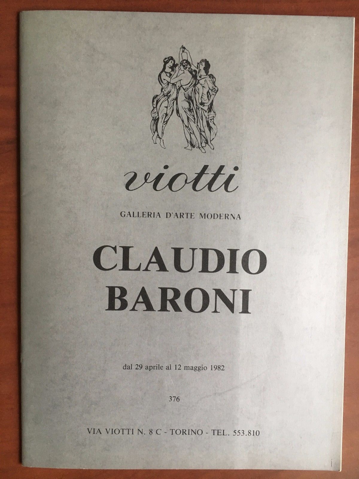 Catalogo della mostra di Claudio Baroni Galleria Viotti Torino 1982 …