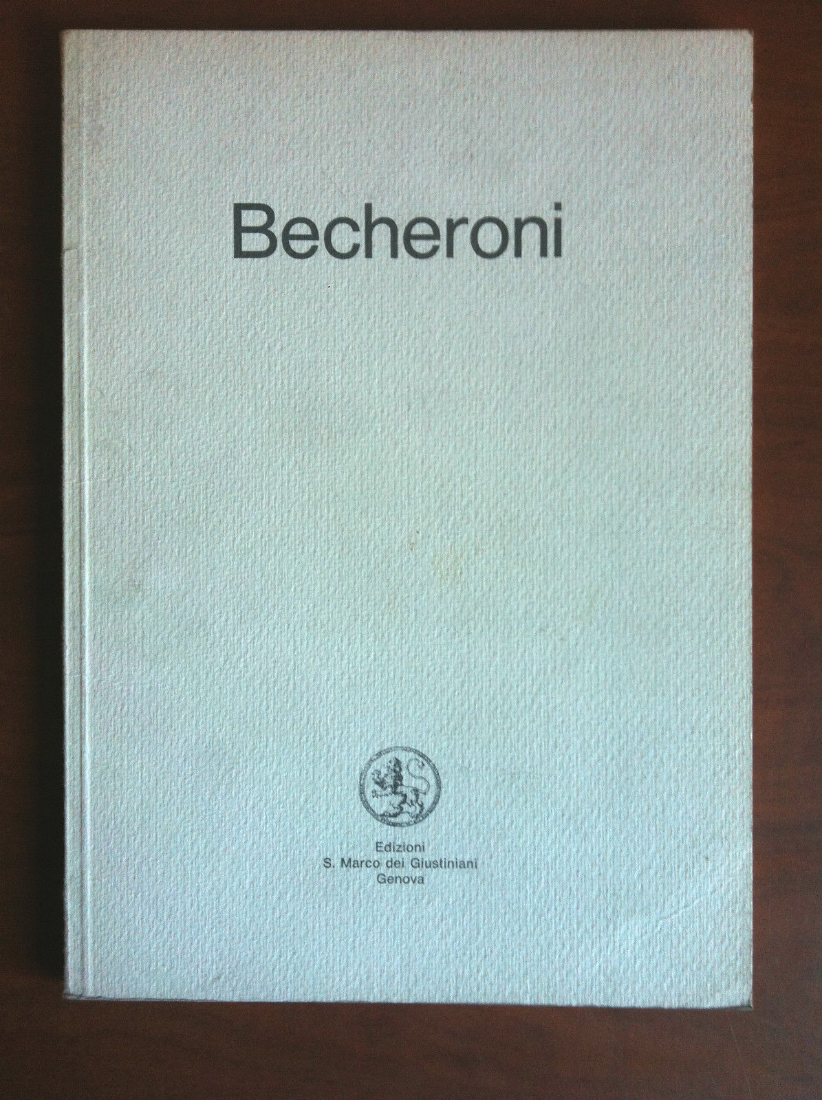 Catalogo della mostra di Elvio Becheroni Galleria S. Marco Genova …