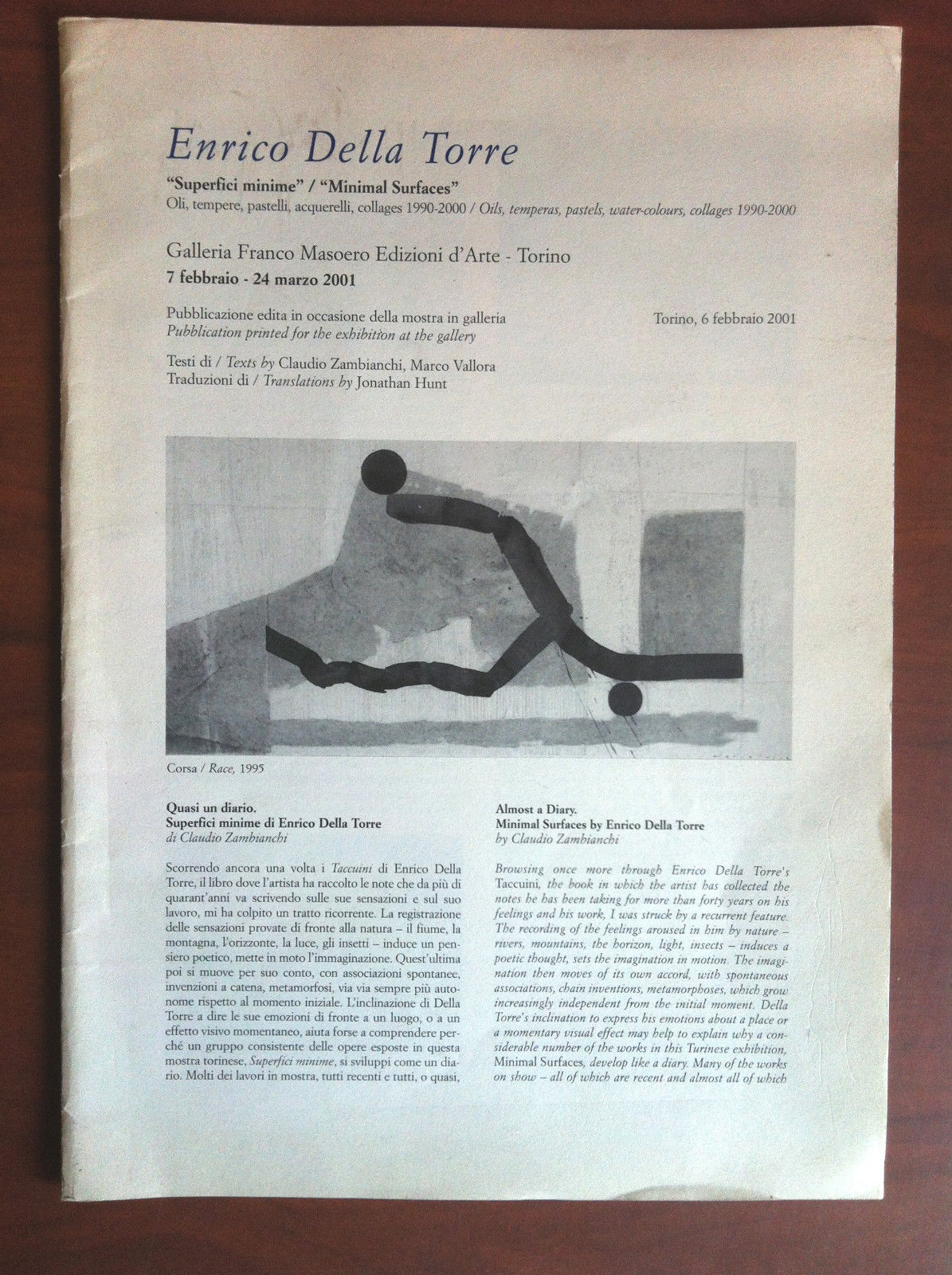 Catalogo della mostra di Enrico della Torre Gal Masoero Torino …
