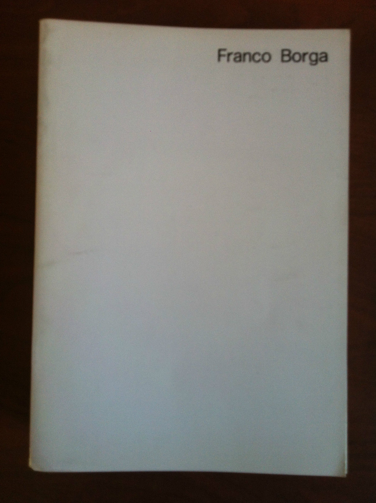 Catalogo della mostra di Franco Borga Galleria Davico Torino 1979 …