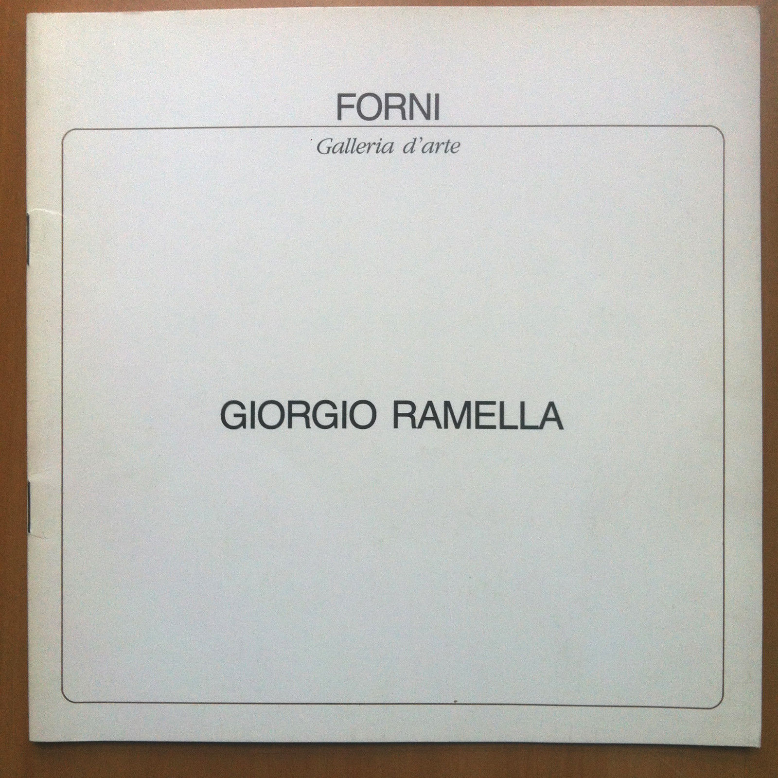 Catalogo della mostra di Giorgio Ramella Gall Forni Bologna 1986 …