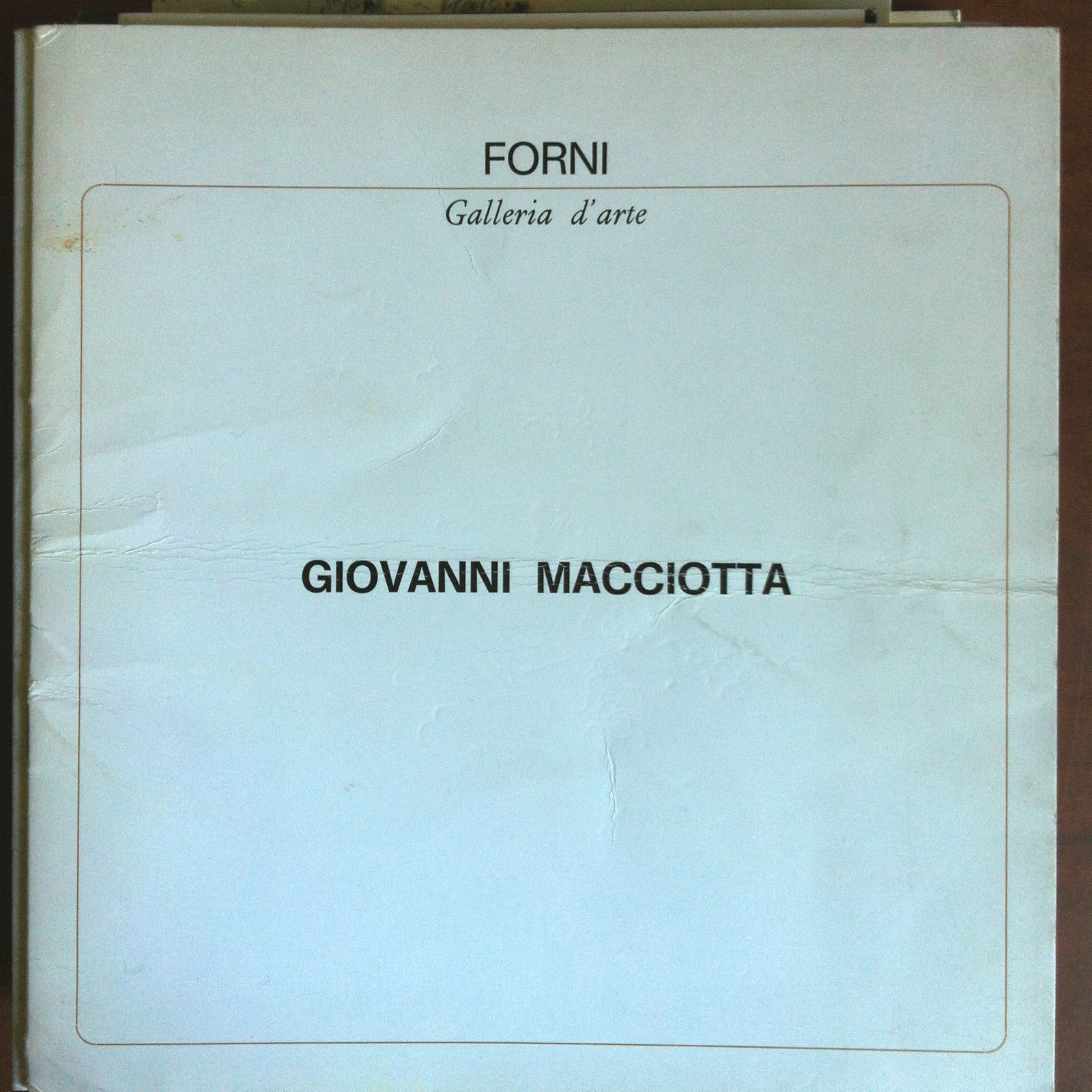 Catalogo della mostra di Giovanni Macciotta Galleria Forni Bologna 1974 …