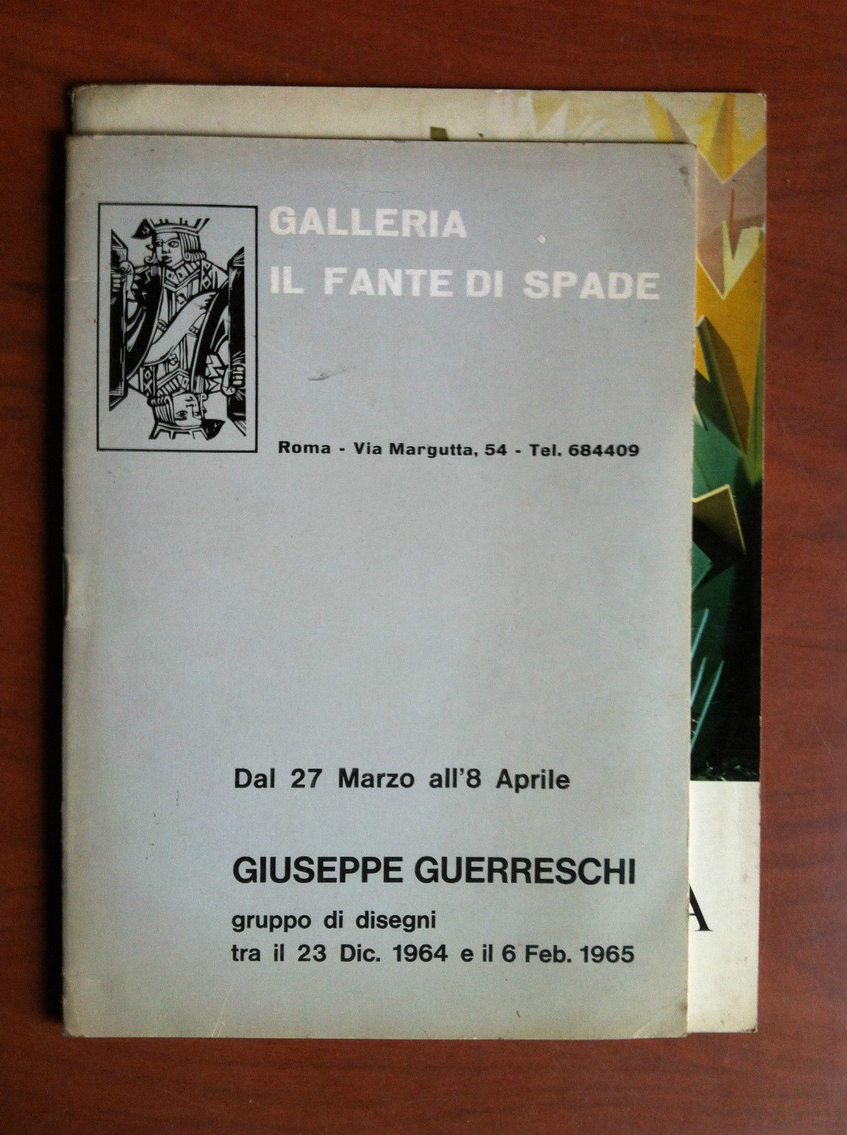 Catalogo della mostra di Giuseppe Guerreschi - Fante di Spade …