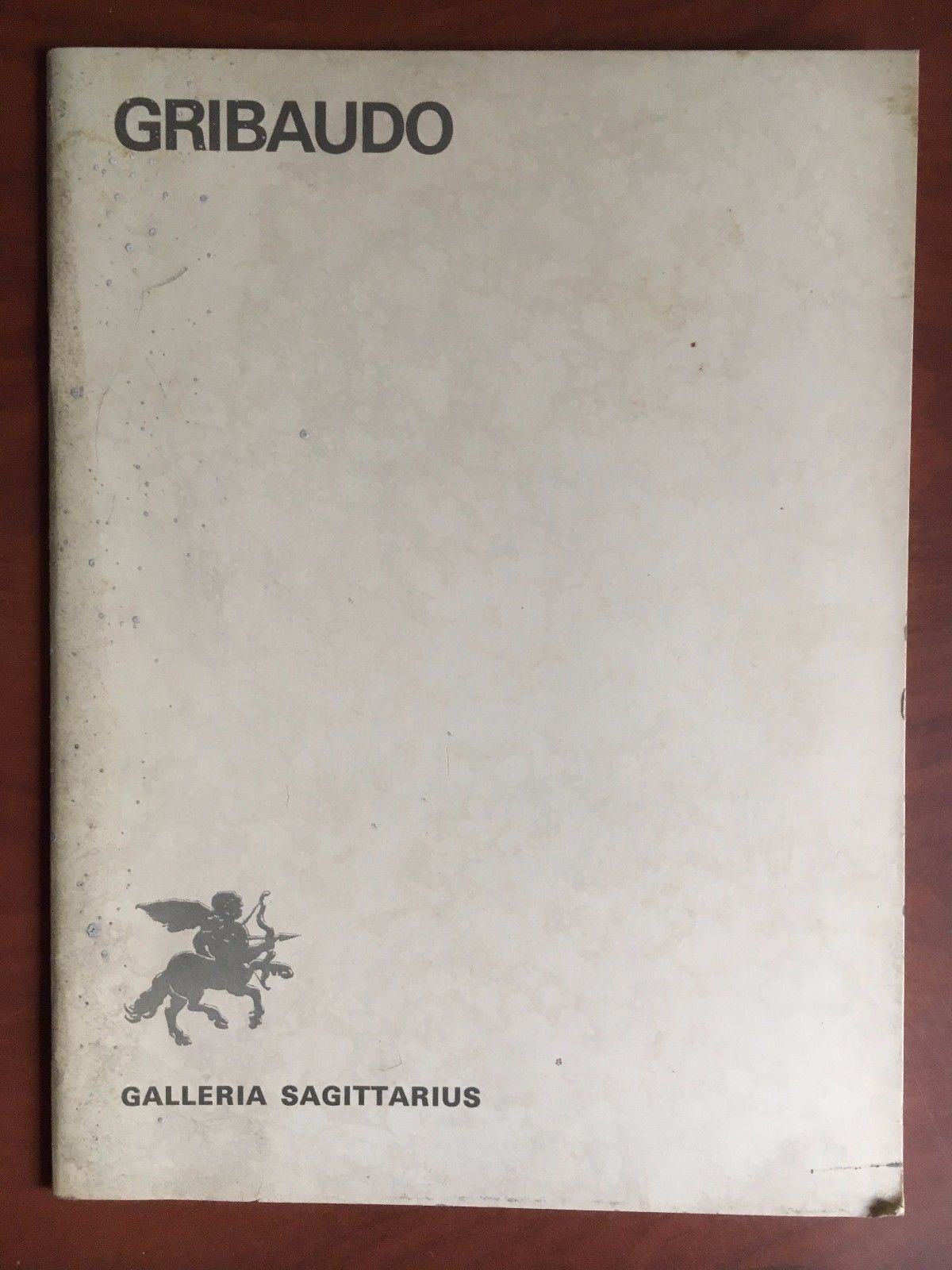 Catalogo della mostra di Gribaudo Galleria Sagitarius Torino 1975/76 - …