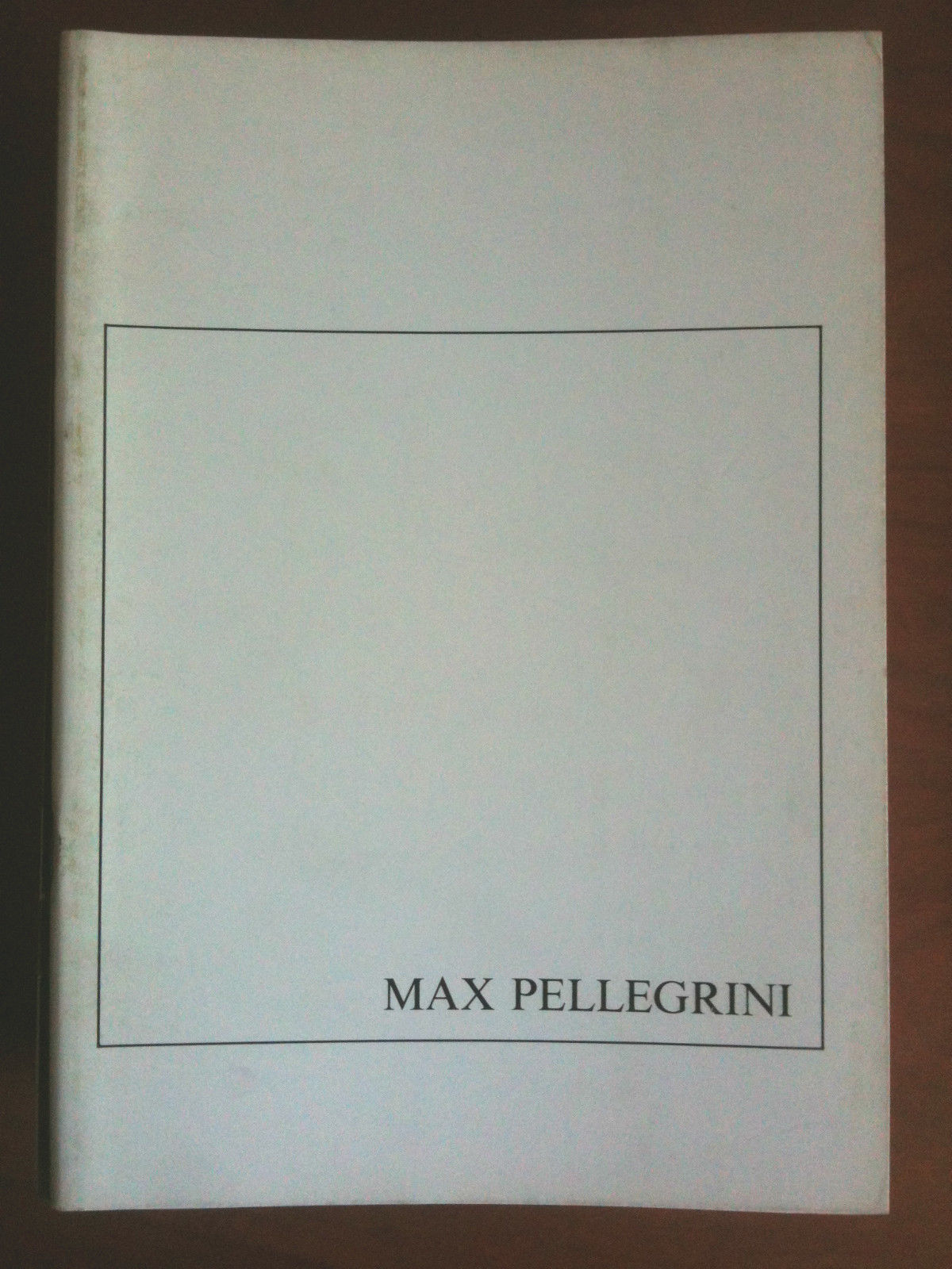 Catalogo della mostra di Max Pellegrini Galleria Davico Torino 1985
