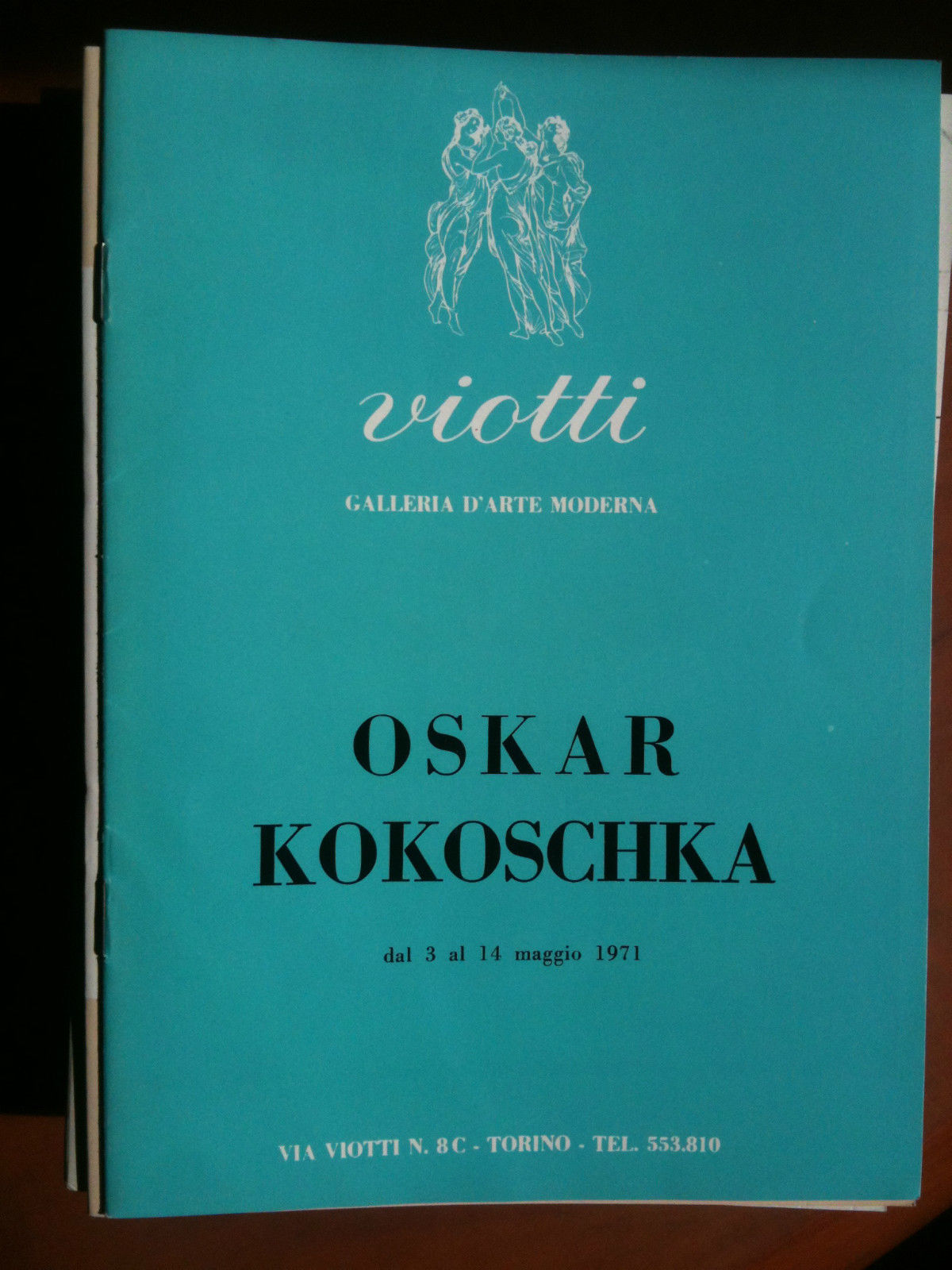 Catalogo della mostra di Oskar Kokoschka Galleria Viotti Torino 1971