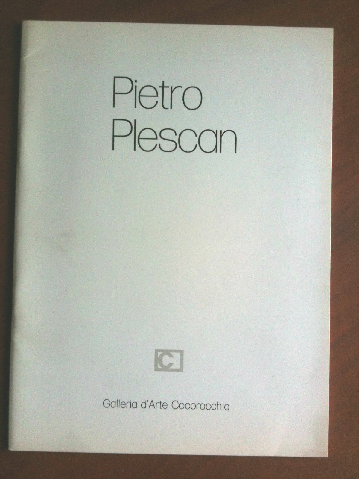 Catalogo della mostra di Pietro Plescan Galleria Cocorocchia Milano 1979