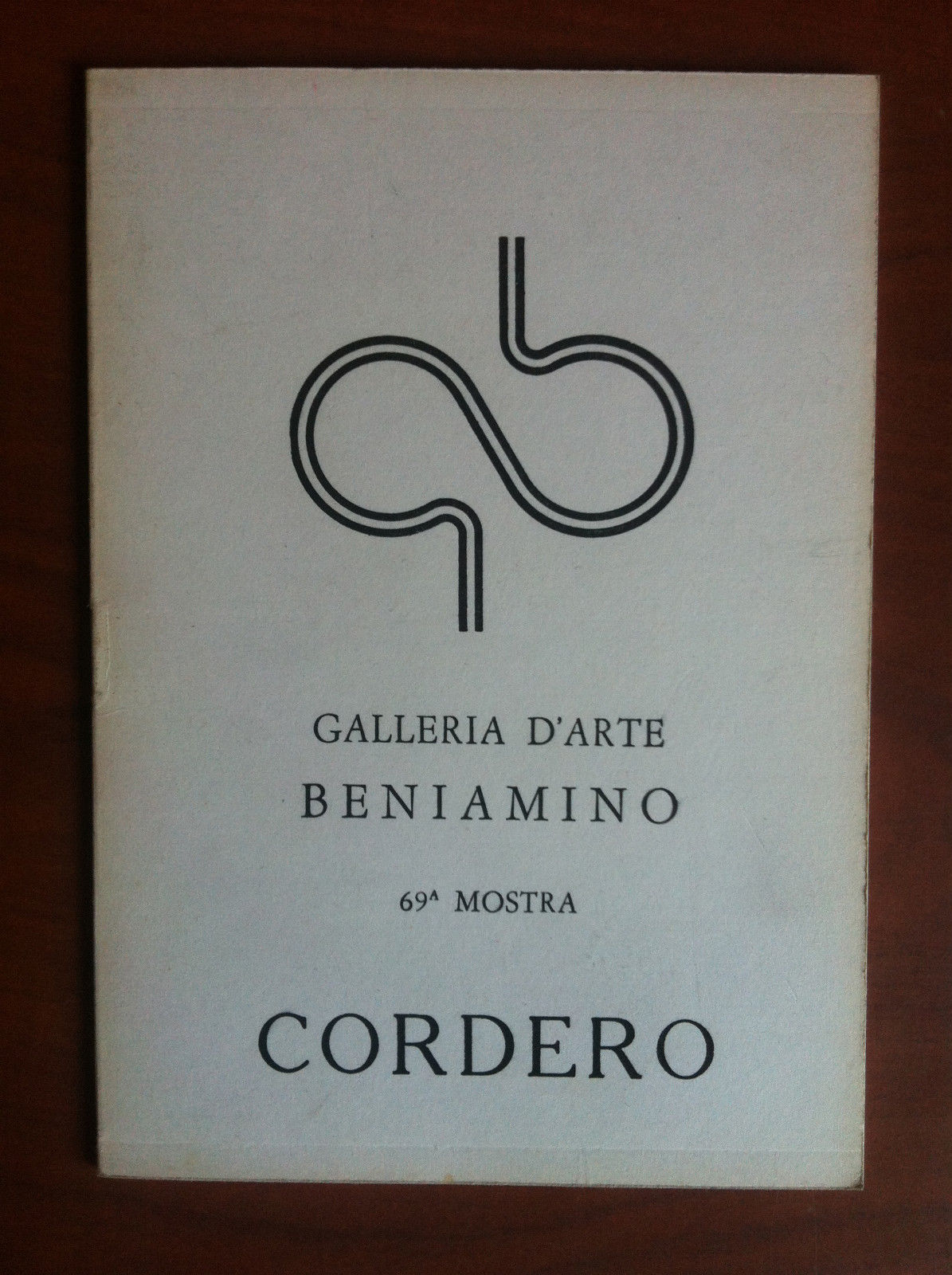 Catalogo della mostra di Riccardo Cordero Gall Beniamino Sanremo 1971/72- …
