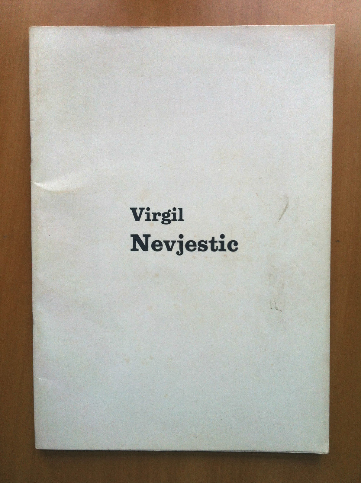 Catalogo della mostra di Virgil Nevjestic Gall. I Portici Torno …