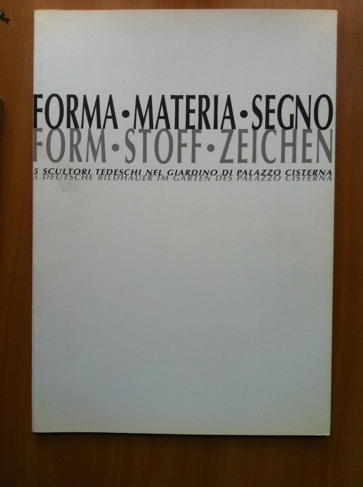 Catalogo della mostra Forma Materia Segno Pal Cisterna Torino 2003 …