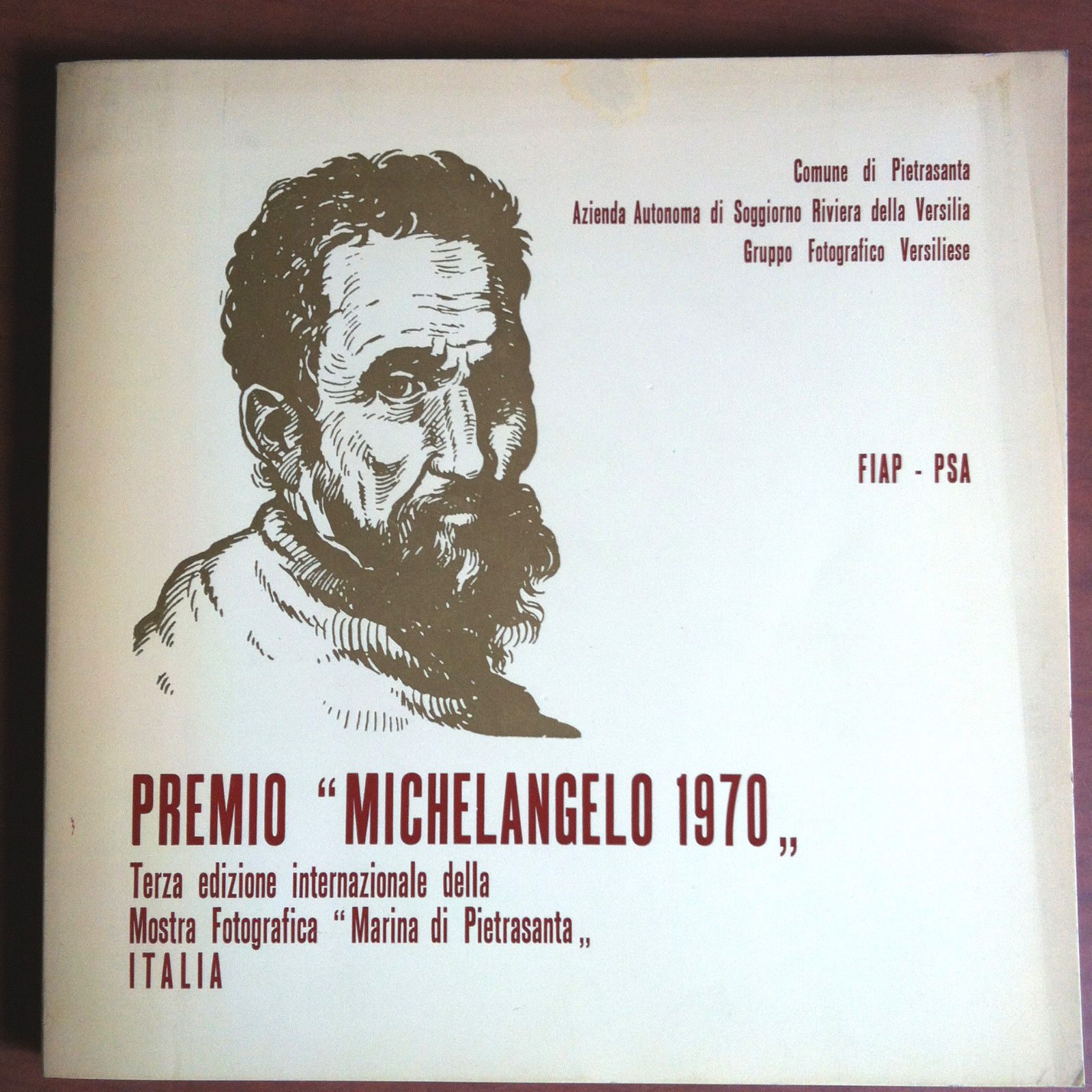 Catalogo della mostra fotografica Pietrasanta premio Michelangelo 1970 - E12192