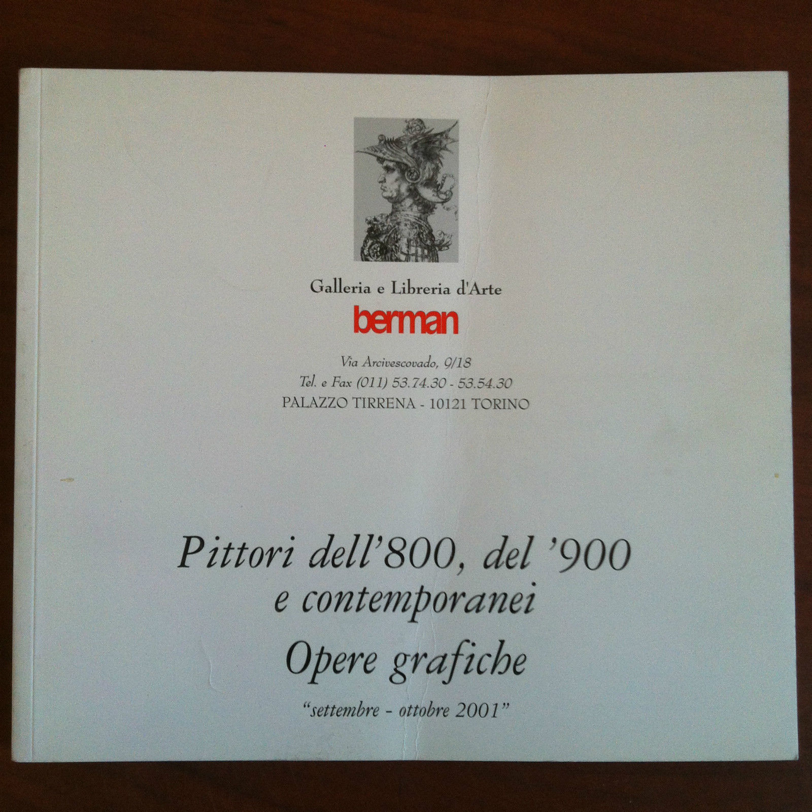 Catalogo della mostra Pittori '800 '900 contemp. Gal Berman Torino …