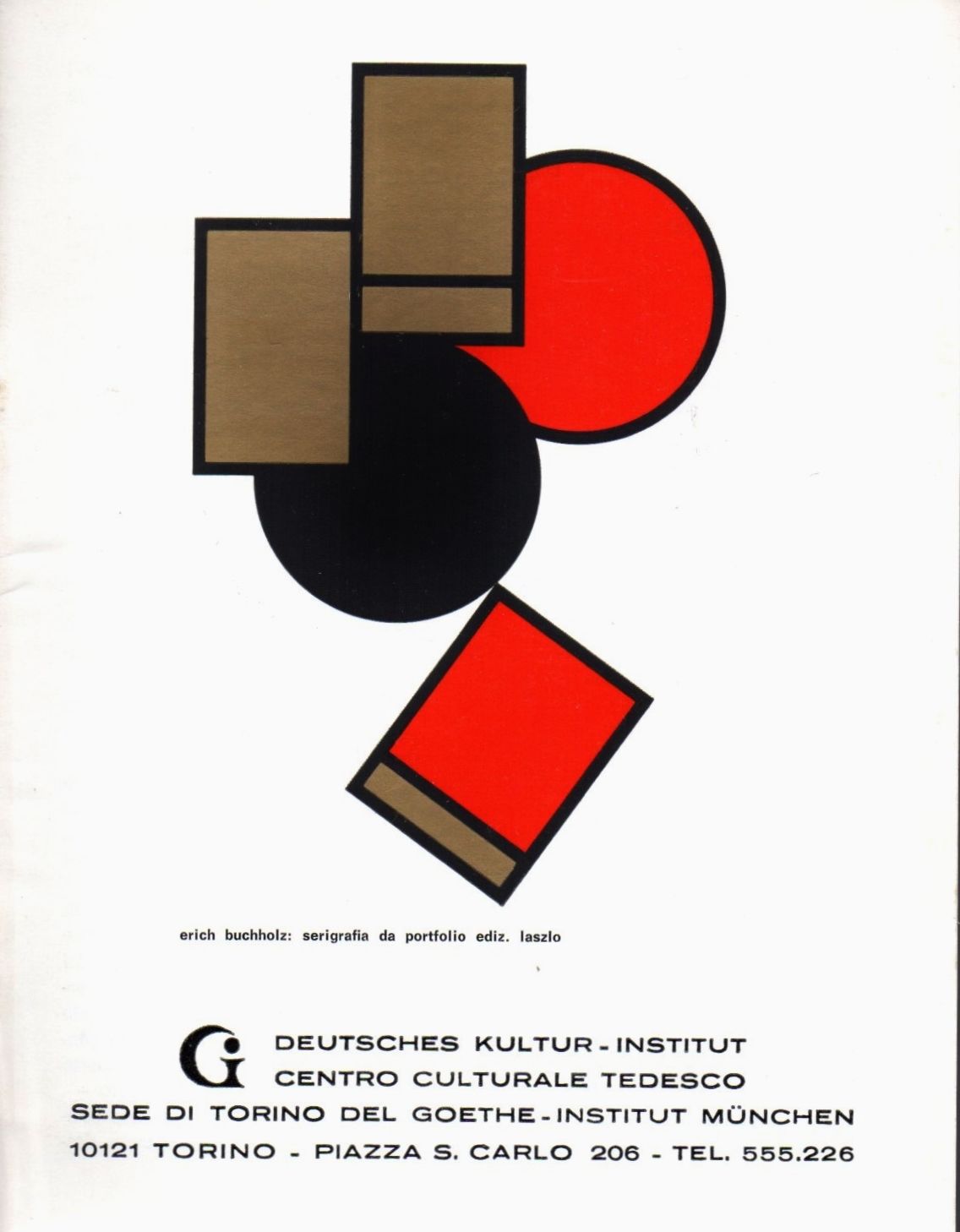 Catalogo Eric Buchholz Centro culturale Tedesco Torino 1973