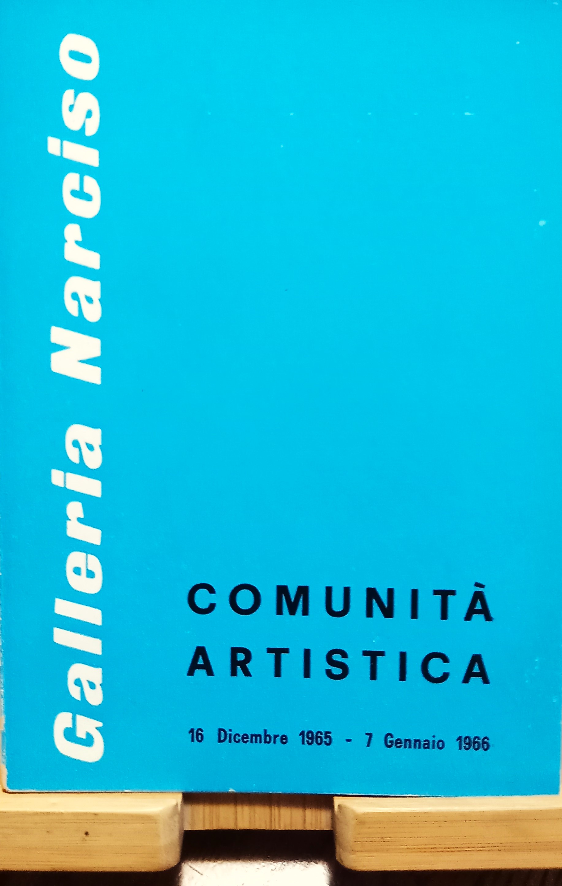 Catalogo Galleria Narciso "Comunità Artistica" 1966