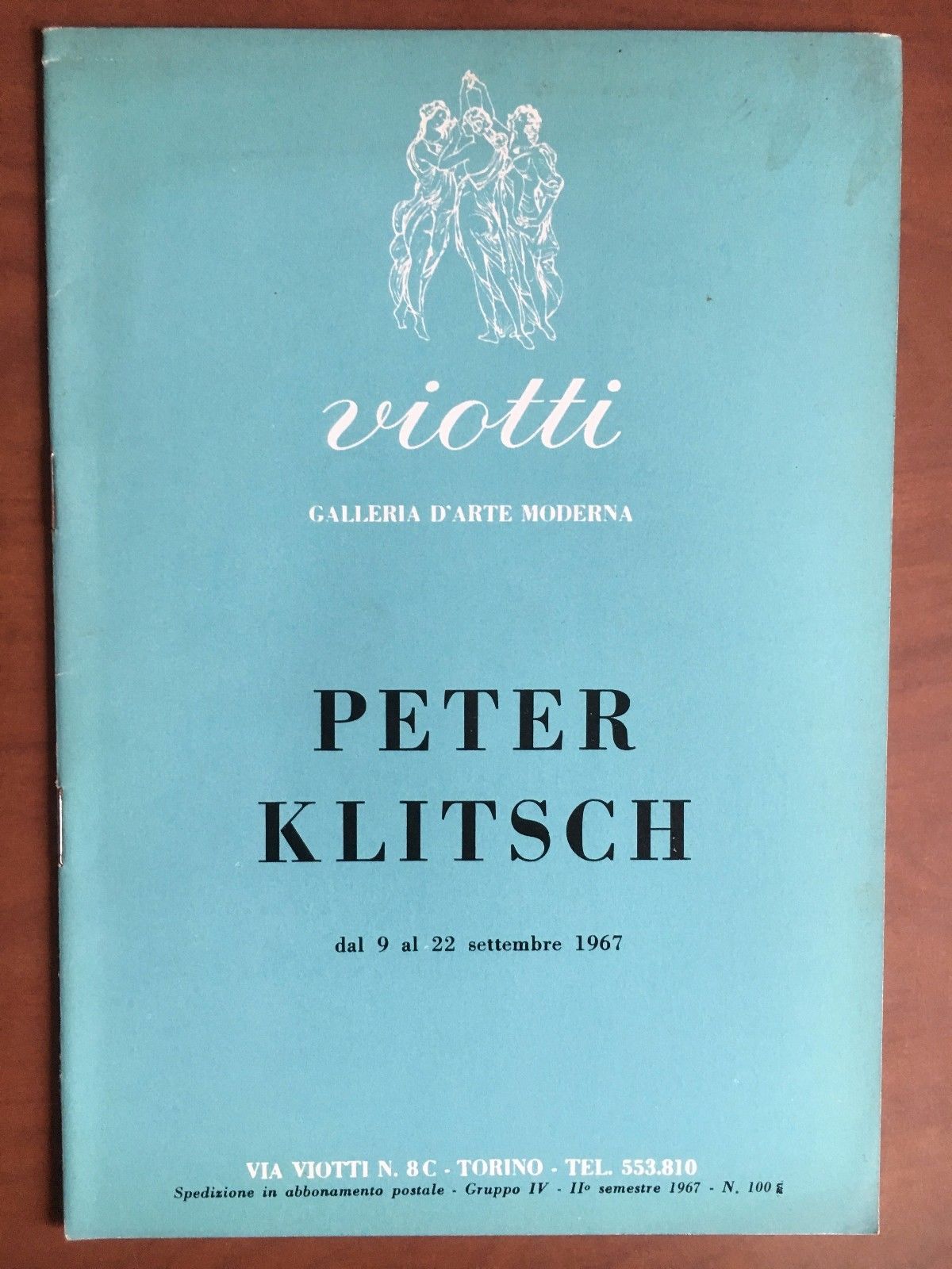 Catalogo mostra di Peter Klitsch Galleria Viotti Torino 1967 - …