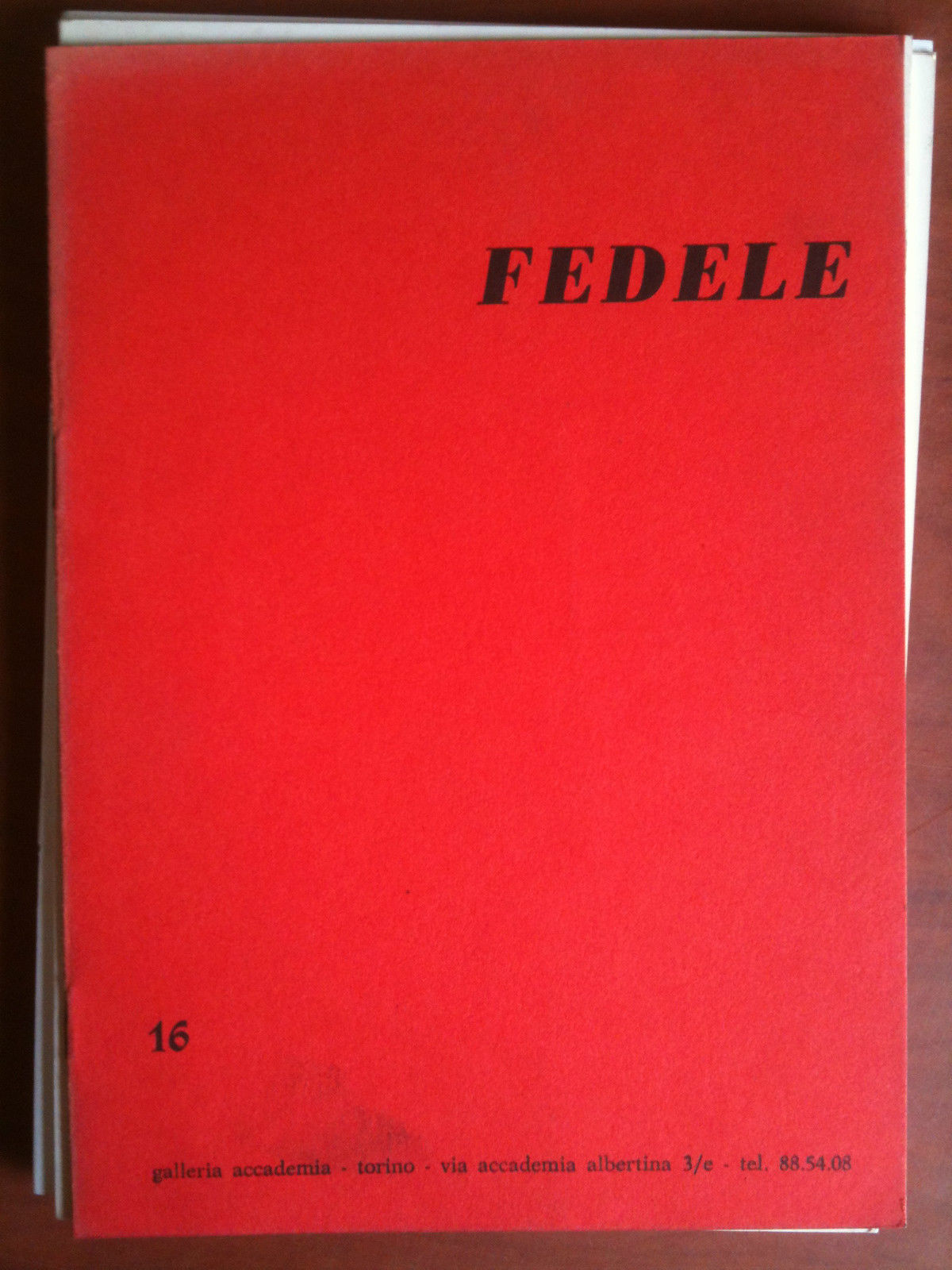 Catalogo mostra di Silvio Fedele Galleria Accademia Torino 1970 - …