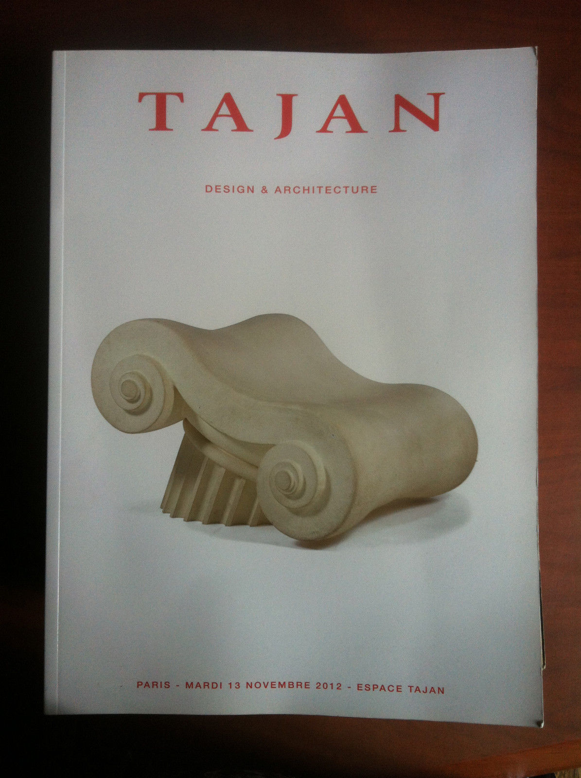 Catalogue de l'exibhition Design and Architecture TAJAN Paris 2012 - …