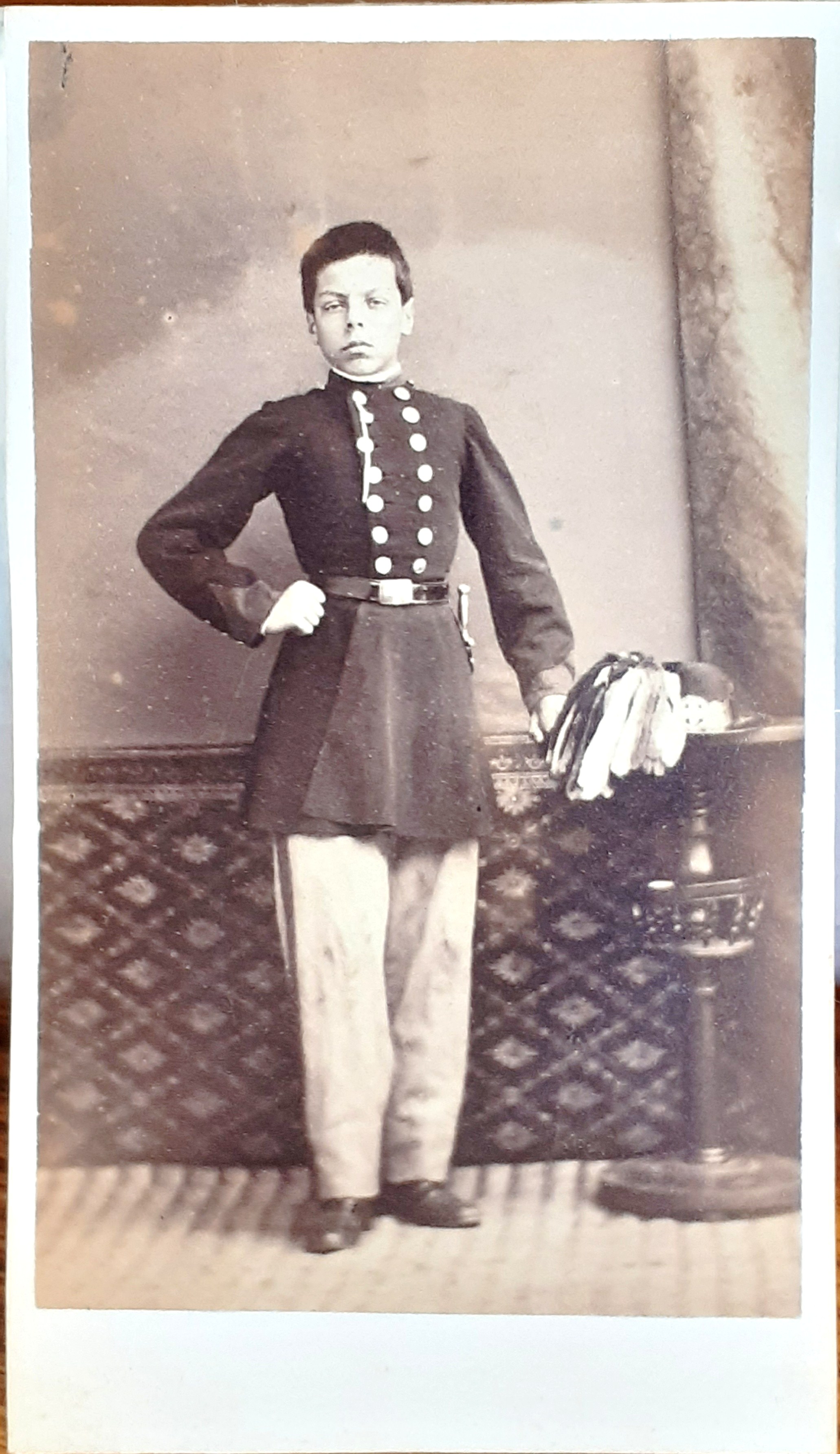 CDV ritratto del Cav. Buschetti - Fotografo Ferazzino Stefano Chieri …