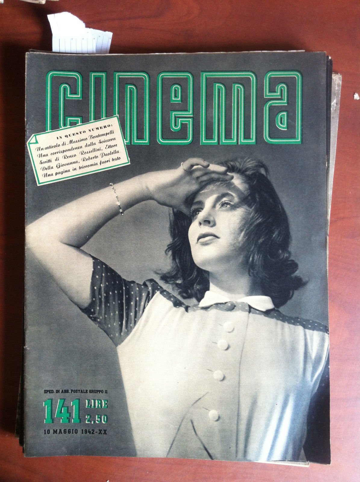 CINEMA n^ 141 - 10 Maggio 1942 Cover: Viveca Lindfors …