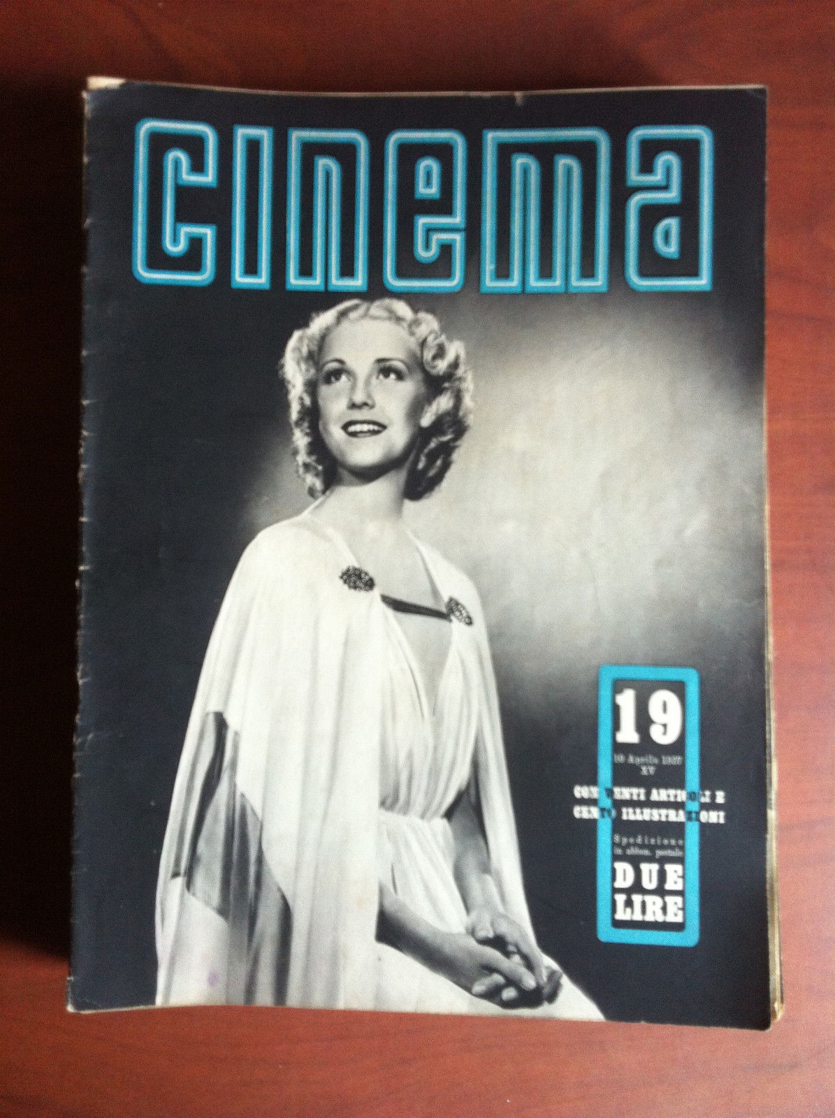 CINEMA n^ 19 Aprile 1937 Cover: Anita Louise - E12362