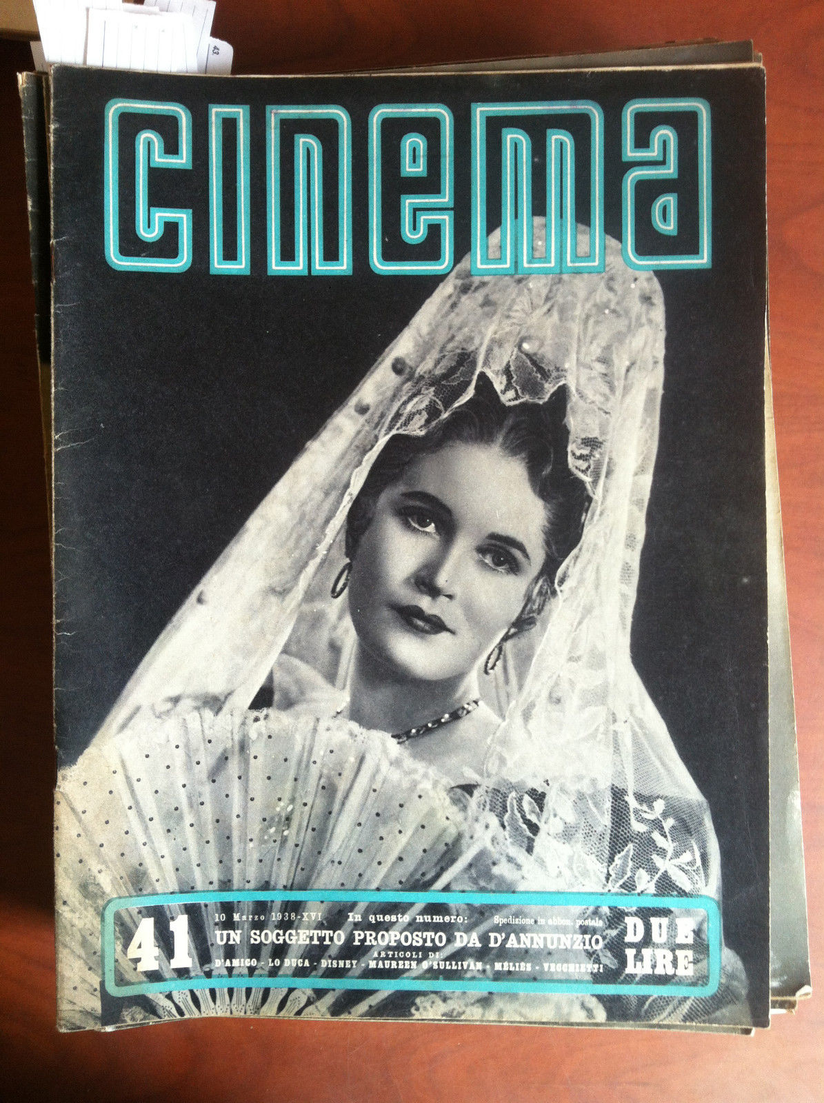 CINEMA n^ 41 - 10 Marzo 1938 Cover: Margaretta Scott …
