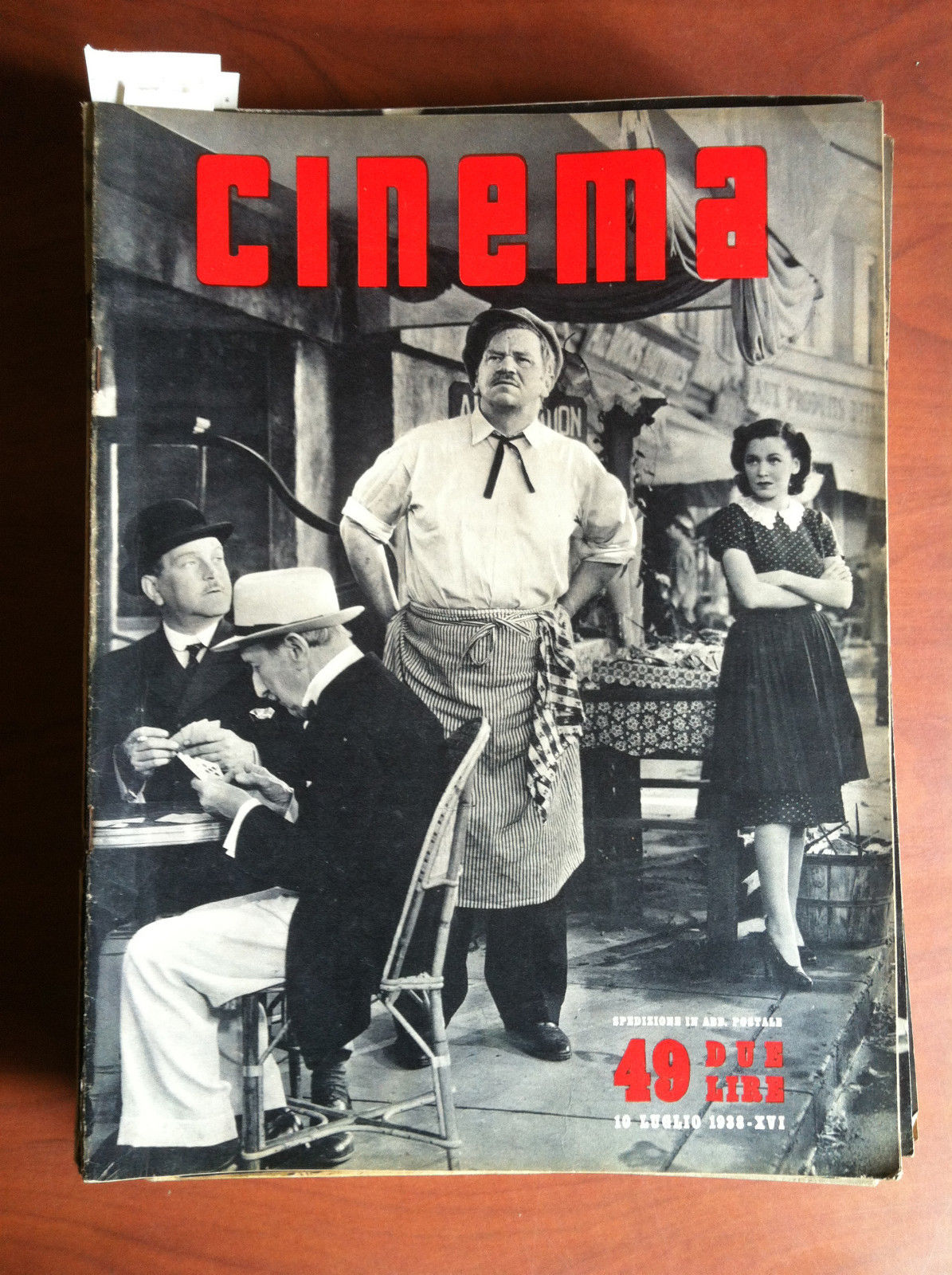 CINEMA n^ 49 - 10 Luglio 1938 Cover: Wallace Beery …