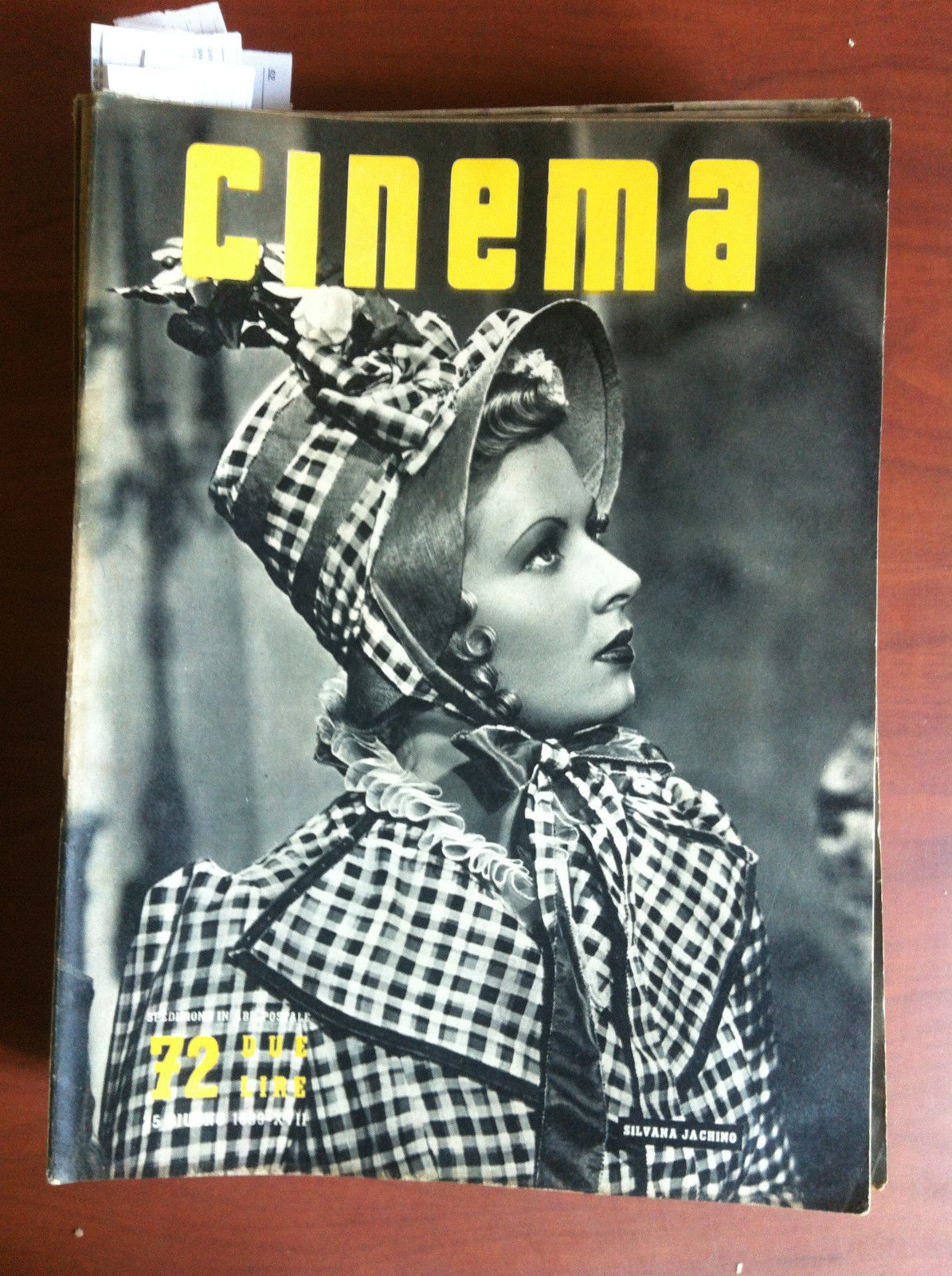CINEMA n^ 72 - 25 Giugno 1939 Cover: Silvana Jachino …