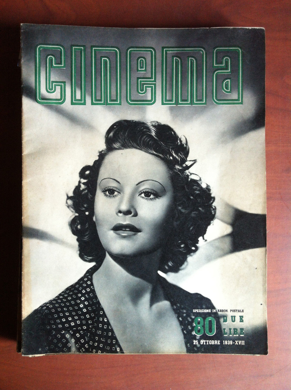 CINEMA n^ 80 Ottobre 1939 Cover: Maria Denis - E12367