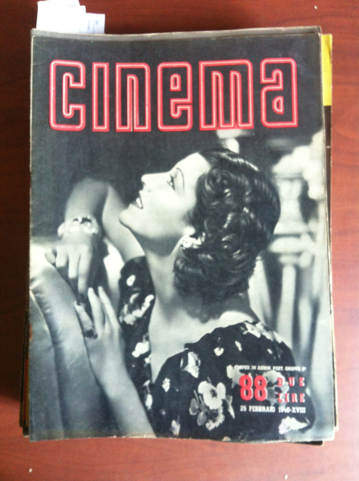 CINEMA n^ 88 - 25 Febbraio 1940 Cover: Germaine Aussey …