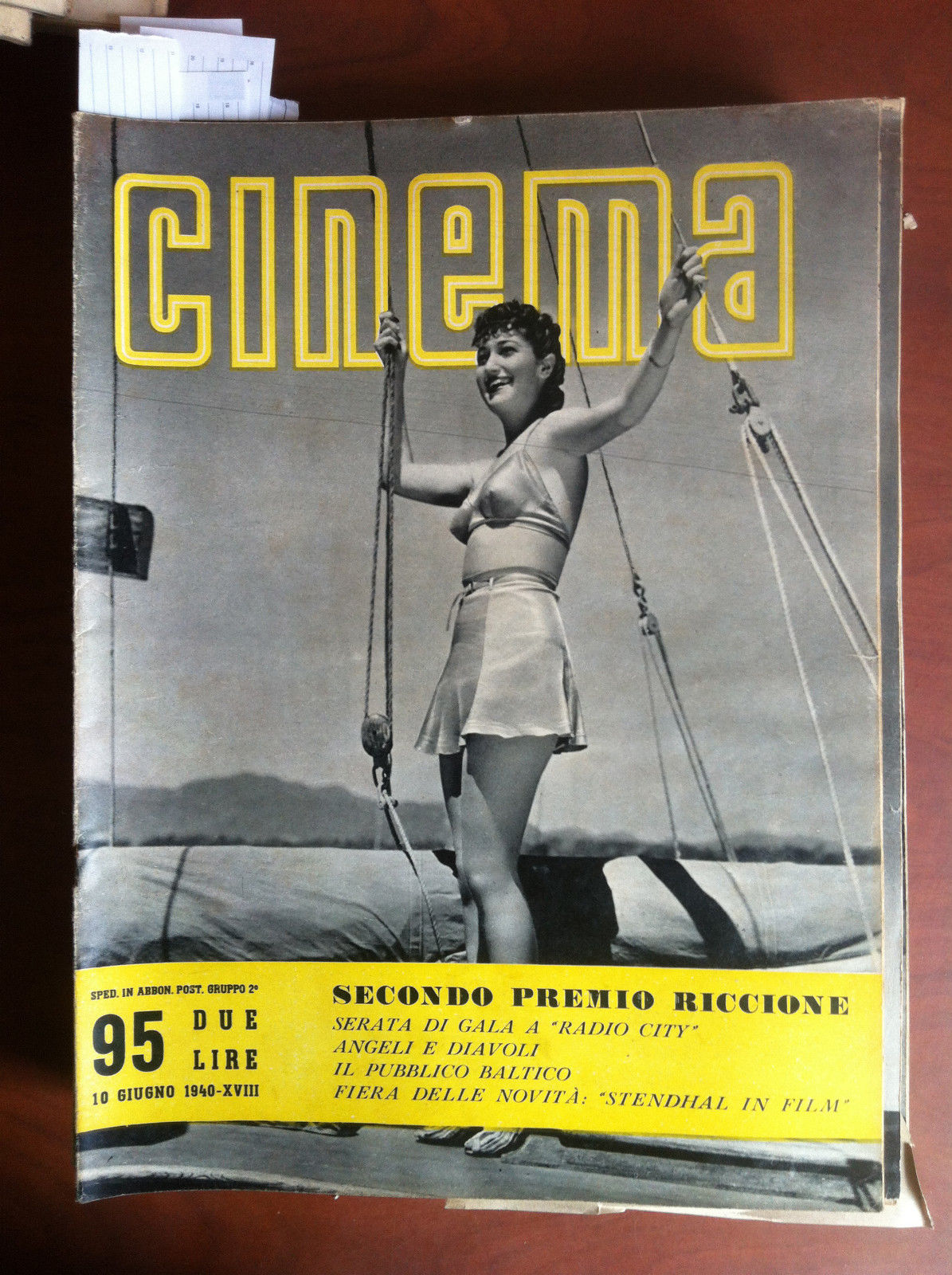 CINEMA n^ 95 - 10 Giugno 1940 Cover: Dorothy Lamour …