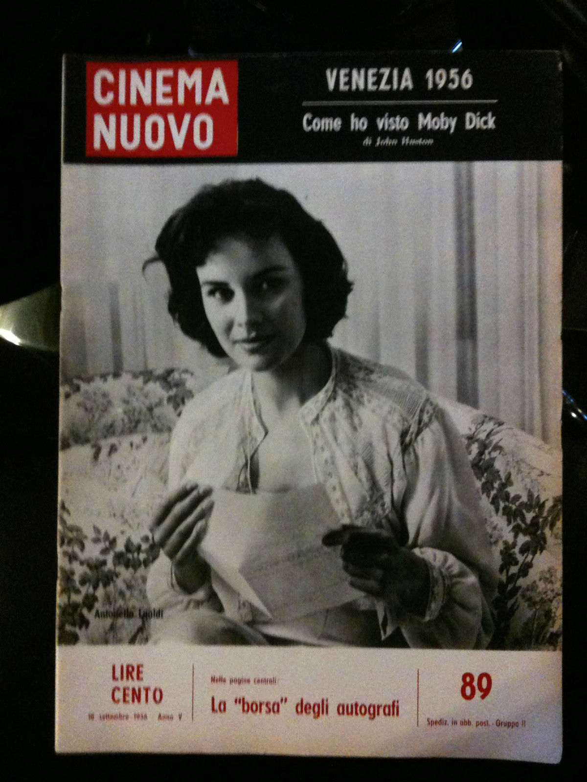 CINEMA NUOVO n^ 89 Settembre 1956 cover Antonella Lualdi