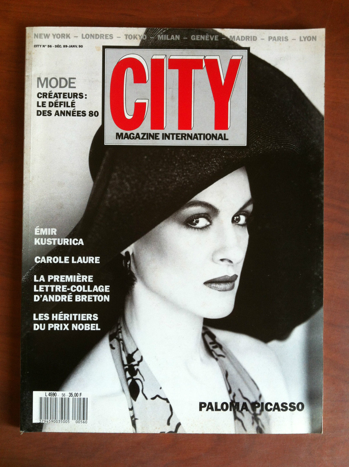 City Magazine International n^ 56 Déc 89 Jan 1990 Cover: …