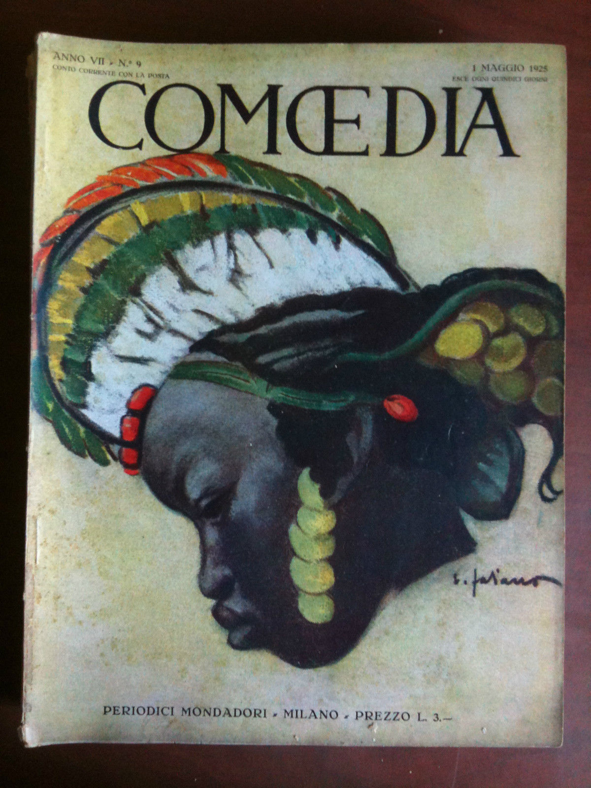 Comoedia anno VII n^ 9 - 1 Maggio 1925 cover …