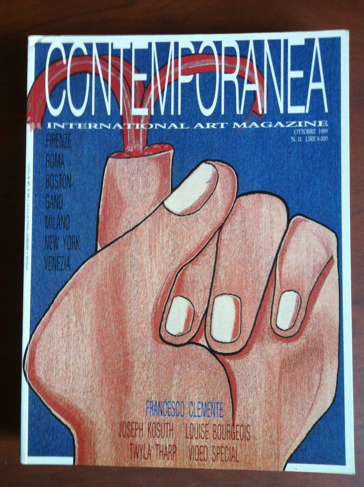 Contemporanea Int.le Art Magazine n^ 11 Ottobre 1989 - Cover: …