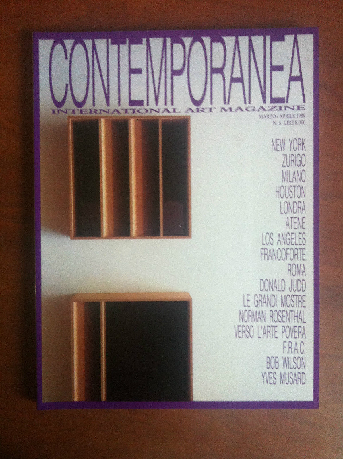 Contemporanea International Art Magazine n^ 6 Marzo/aprile 1989 - E19255