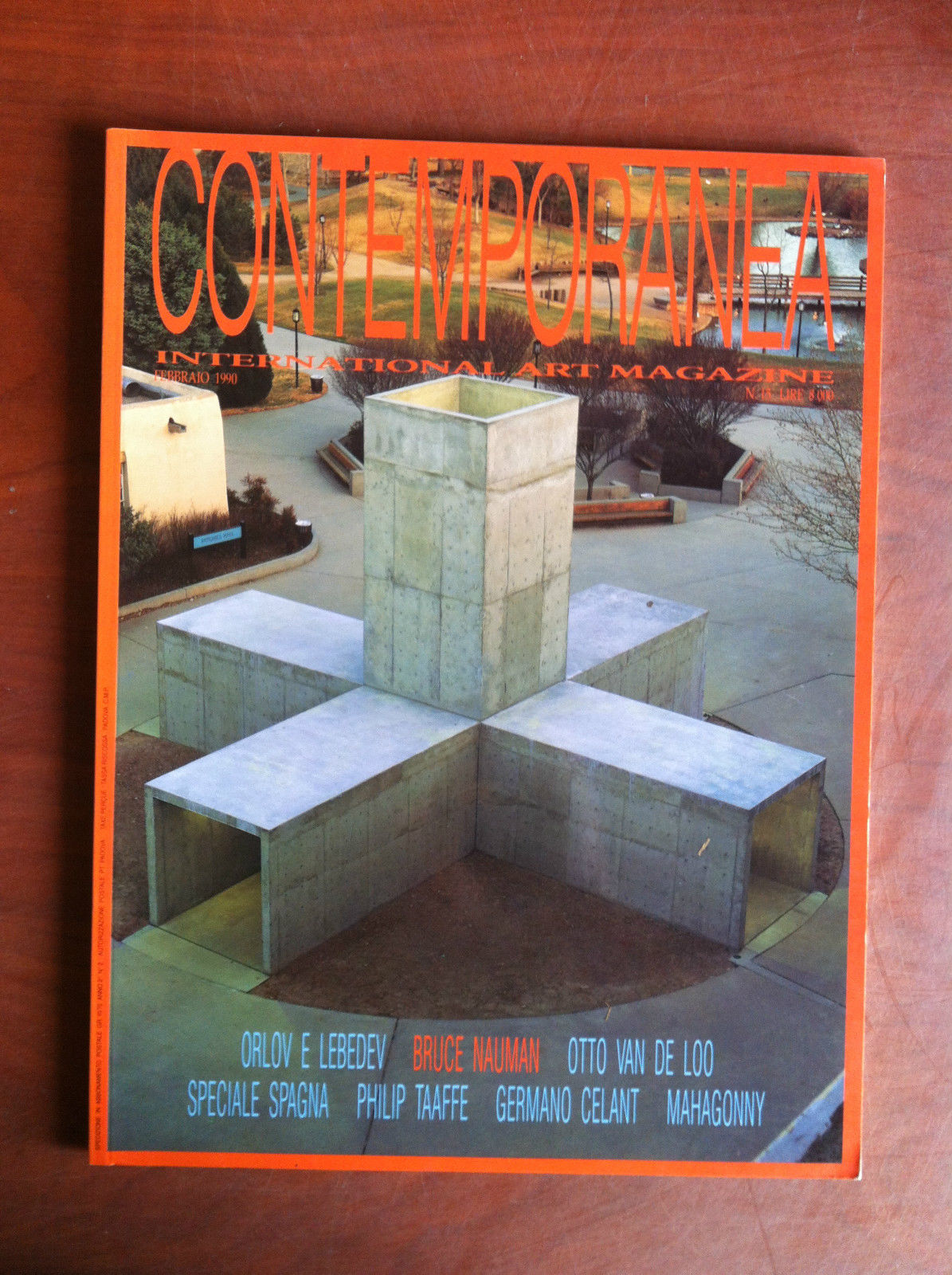 Contemporanea n^ 15 Febbraio 1990 Cover: Bruce Nauman