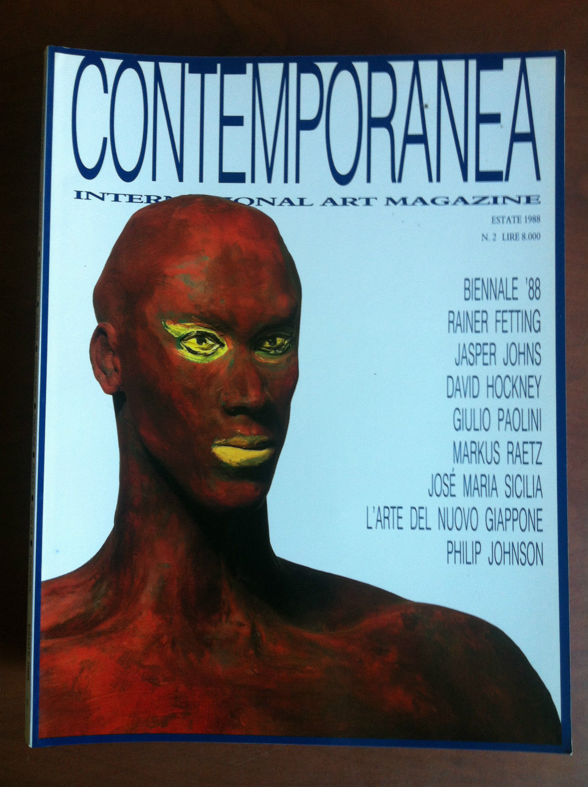 Contemporanea n^ 2 Estate 1988 - Cover: Rainer Fetting - …