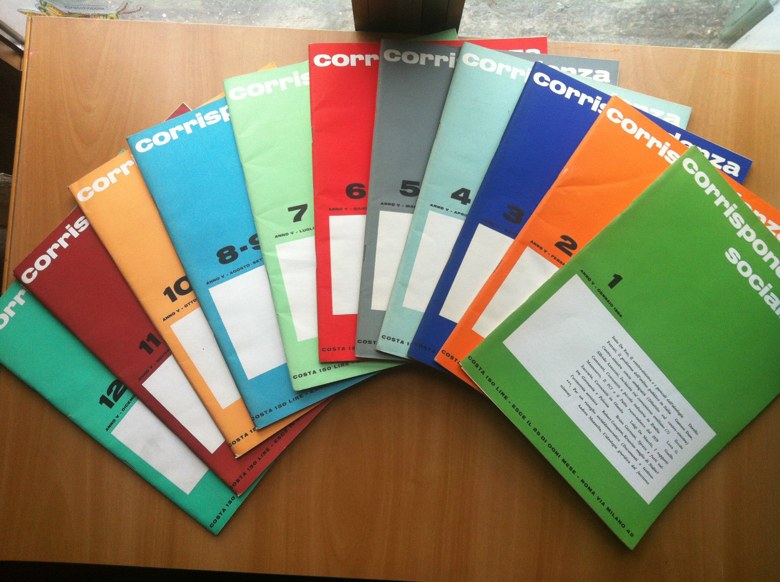 Corrispondenza Socialista lotto annata completa 1964 - E17287