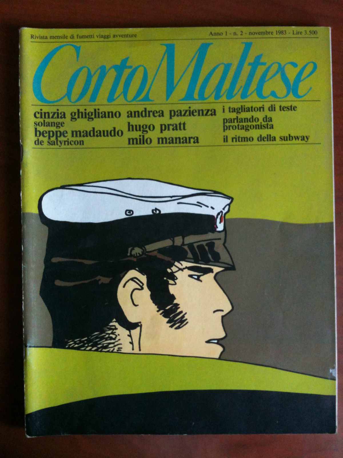 Corto Maltese Anno 1 n^ 2 novembre 1983 Pazienza e …
