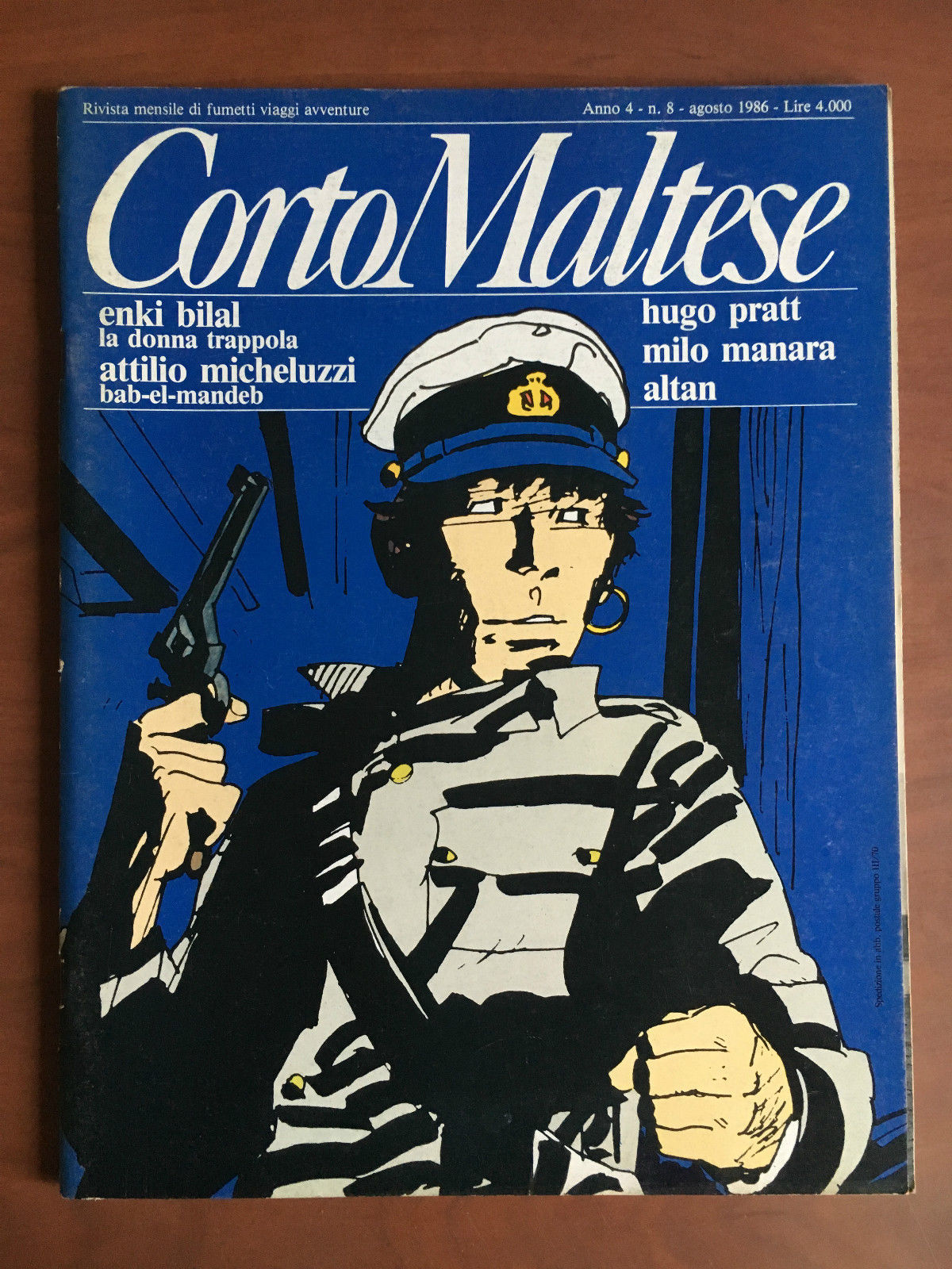 Corto Maltese Anno 4 n^8 Agosto 1986 - E21485