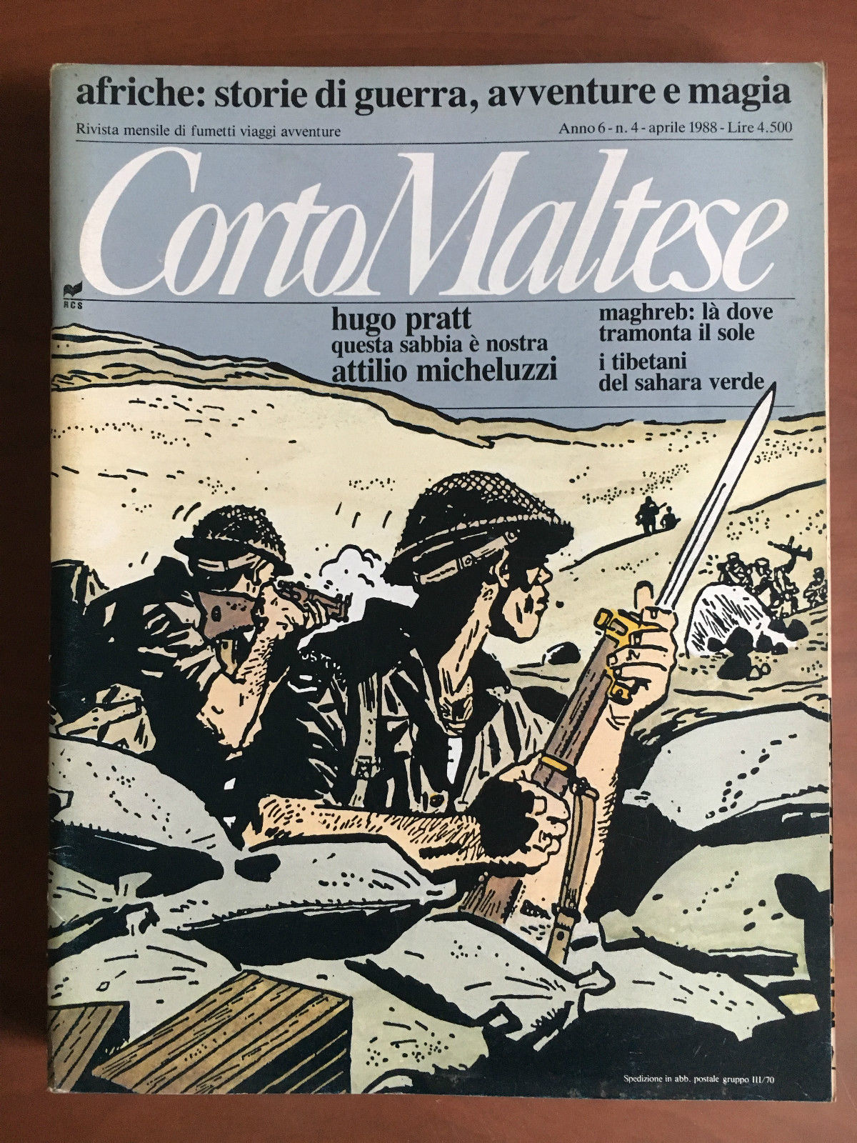 Corto Maltese Anno 6 n^ 4 Aprile 1988 - E21490