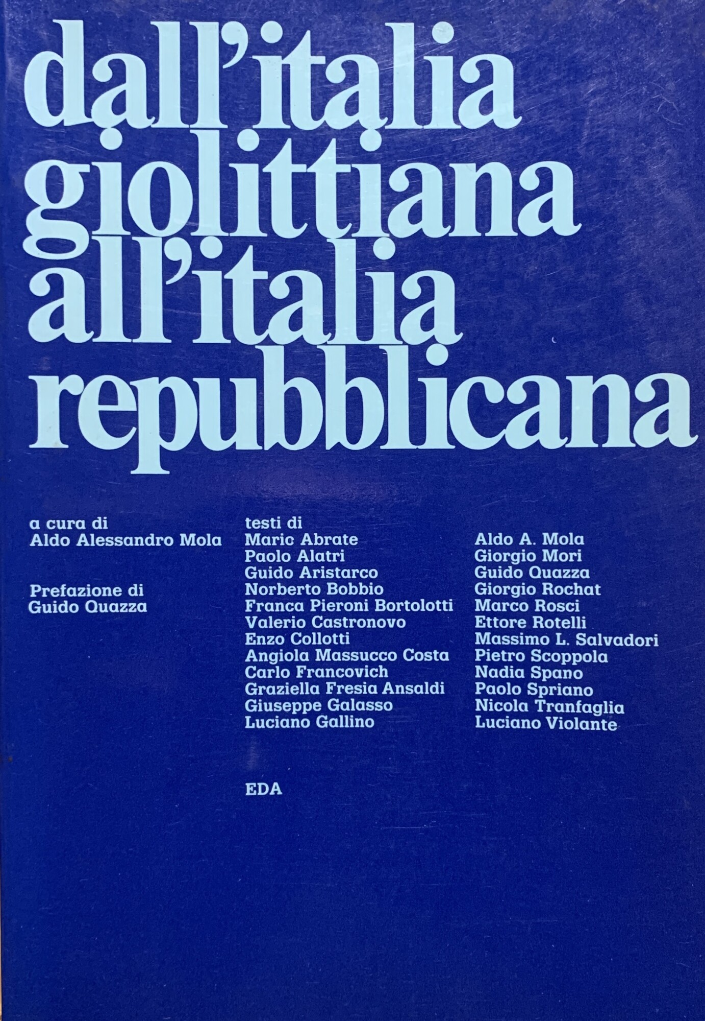 Dall'Italia giolittiana all'Italia repubblicana