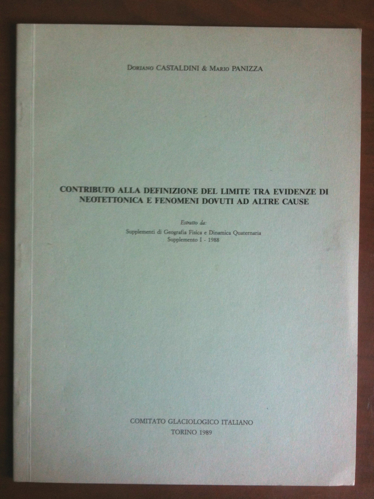 Definizione del limite tra evidenze di neotettonica e fenomeni di …