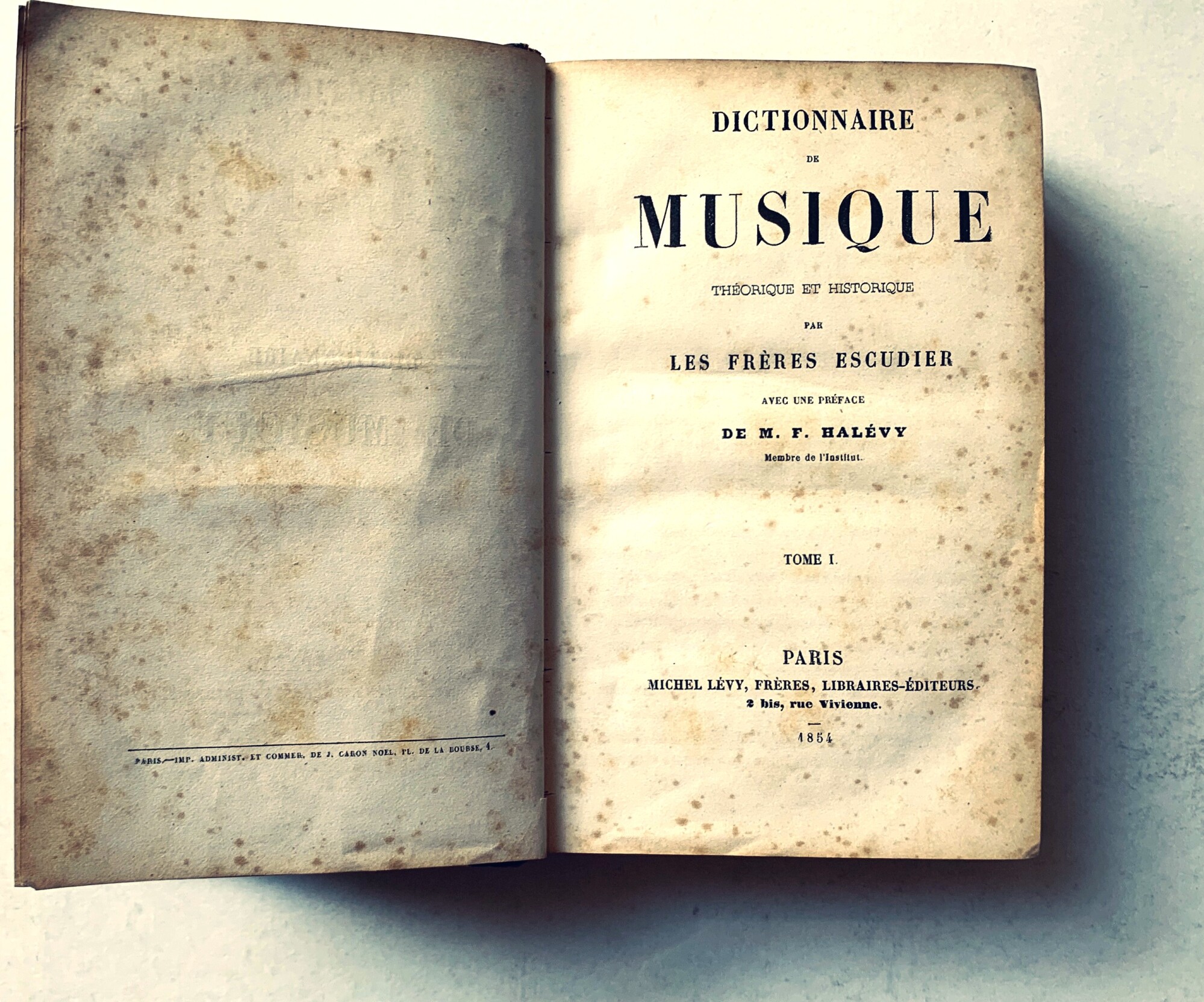Dictionnaire de Musique théorique et Historique (Tome I. - Tome …