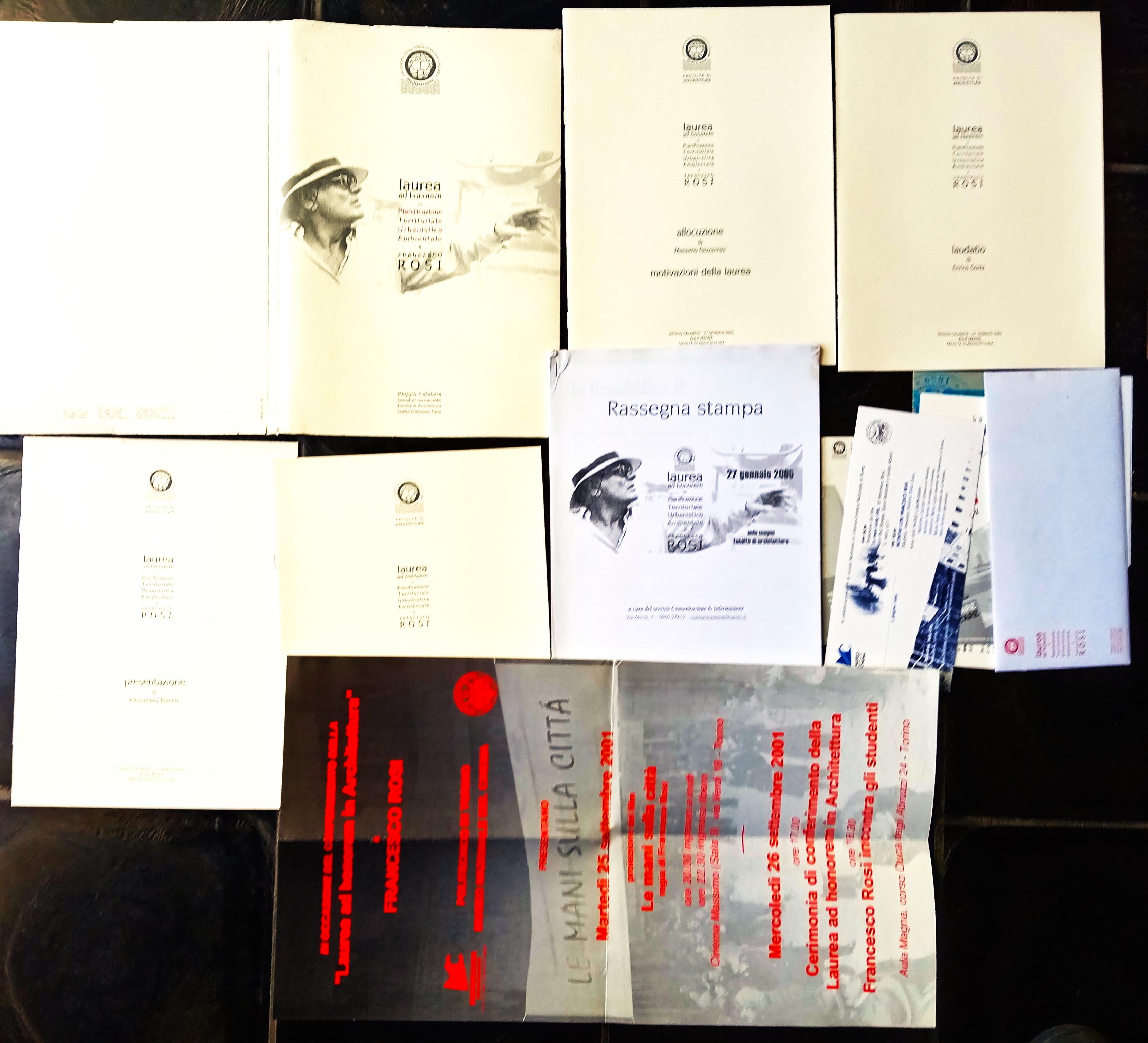 Documentazione e rassegna stampa Laurea ad Onorem a Francesco ROSI